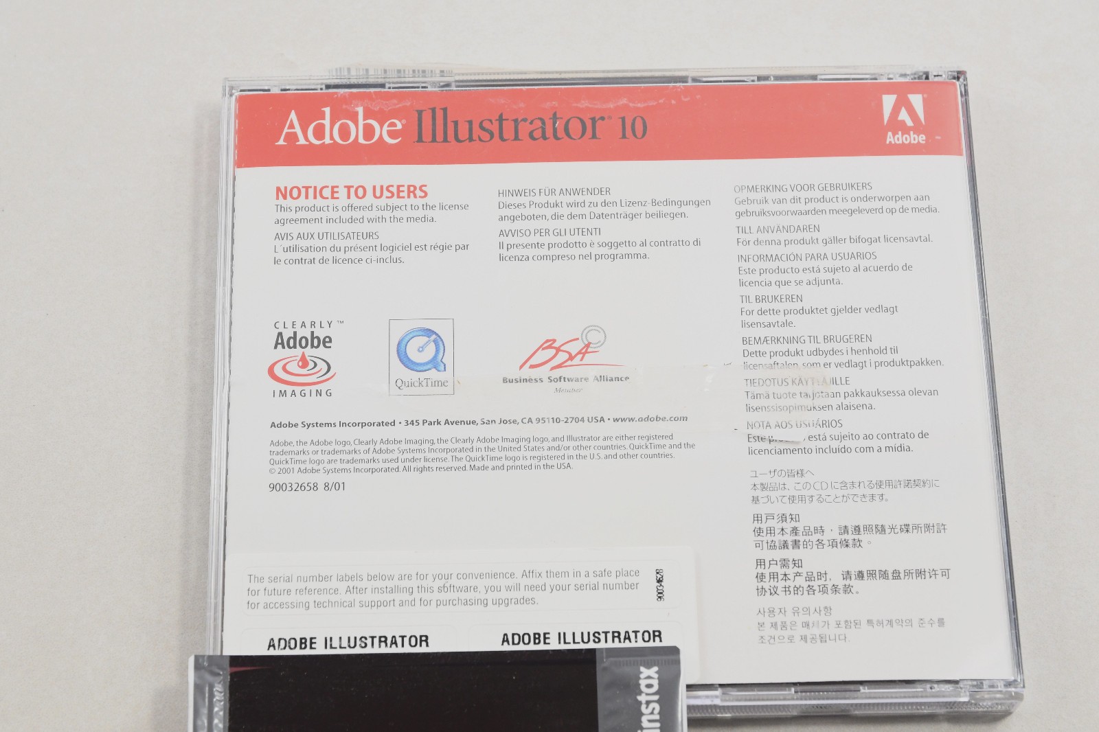 Adobe Illustrator 10 UPGRADE for Apple Mac Macintosh with Serial Number