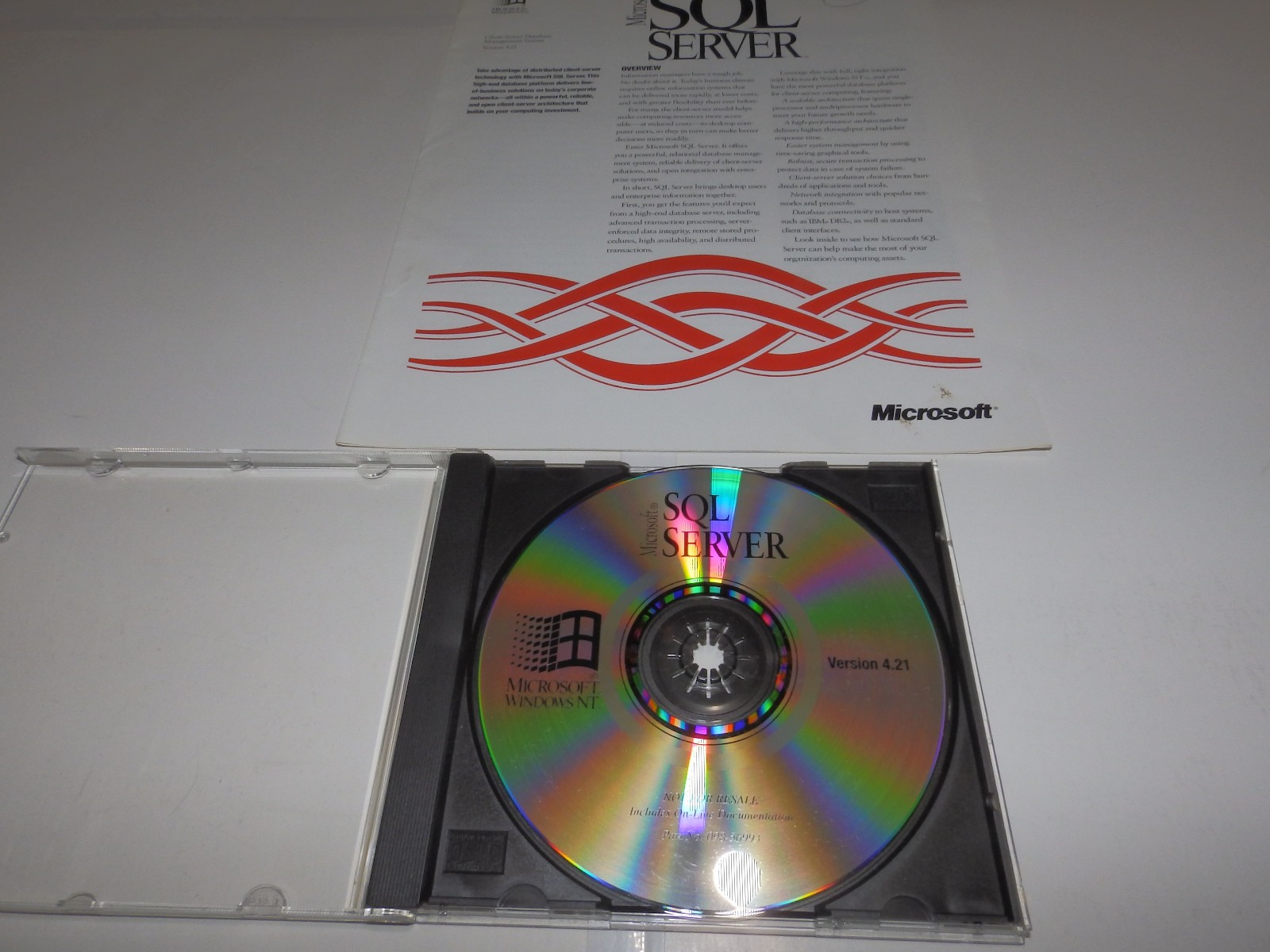 Vintage Software – Microsoft SQL Server v6.5 & v4.21 (full), v2000 EE (eval kit)