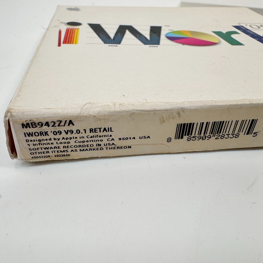 Apple iWork ’09 Full Version CD for Mac MB942Z/A