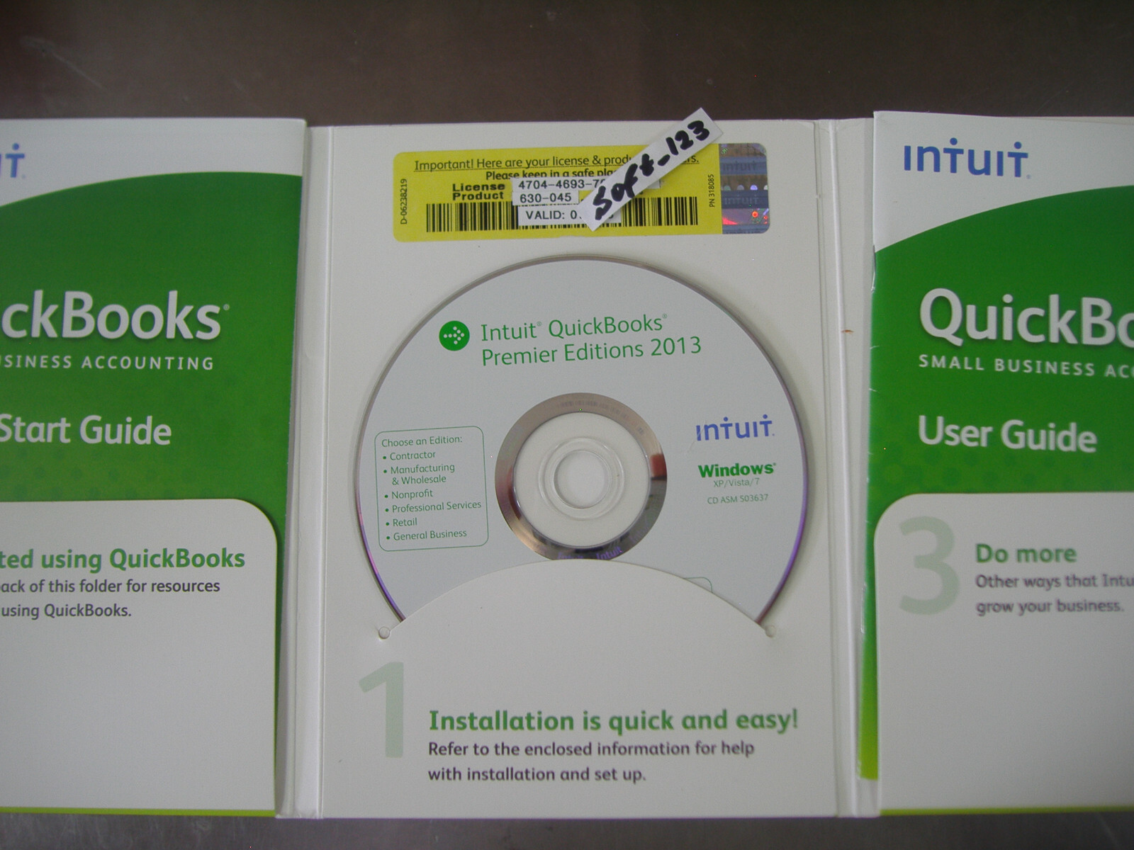 INTUIT QUICKBOOKS PRO 2013 FOR WINDOWS FULL RETAIL USA VERSION=LIFETIME LICENSE