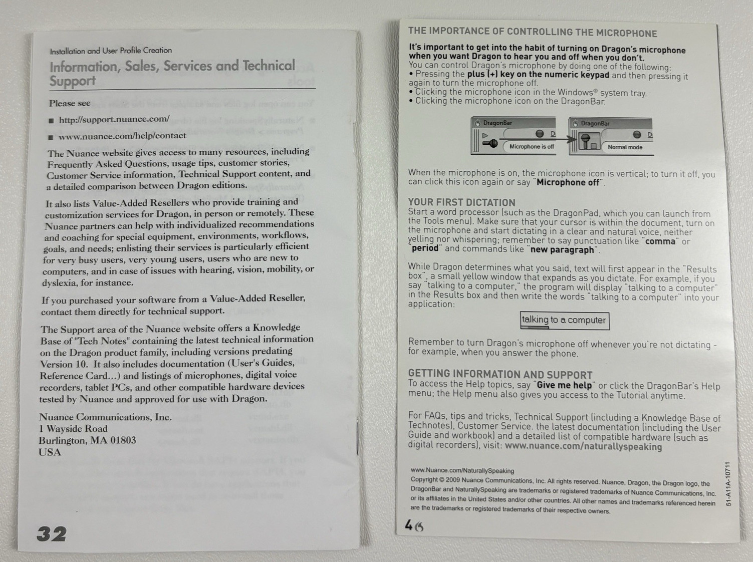 Nuance Dragon NaturallySpeaking 10 Speech Recognition Software Microphone DVD