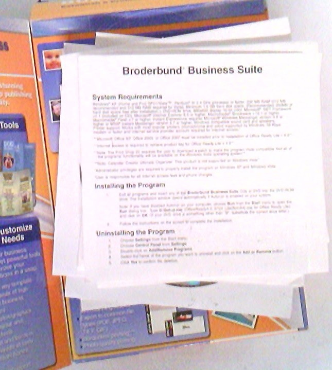 ✅ Broderbund~Business Suite~w/Calendar Creator~Ultimate Organizer~2008