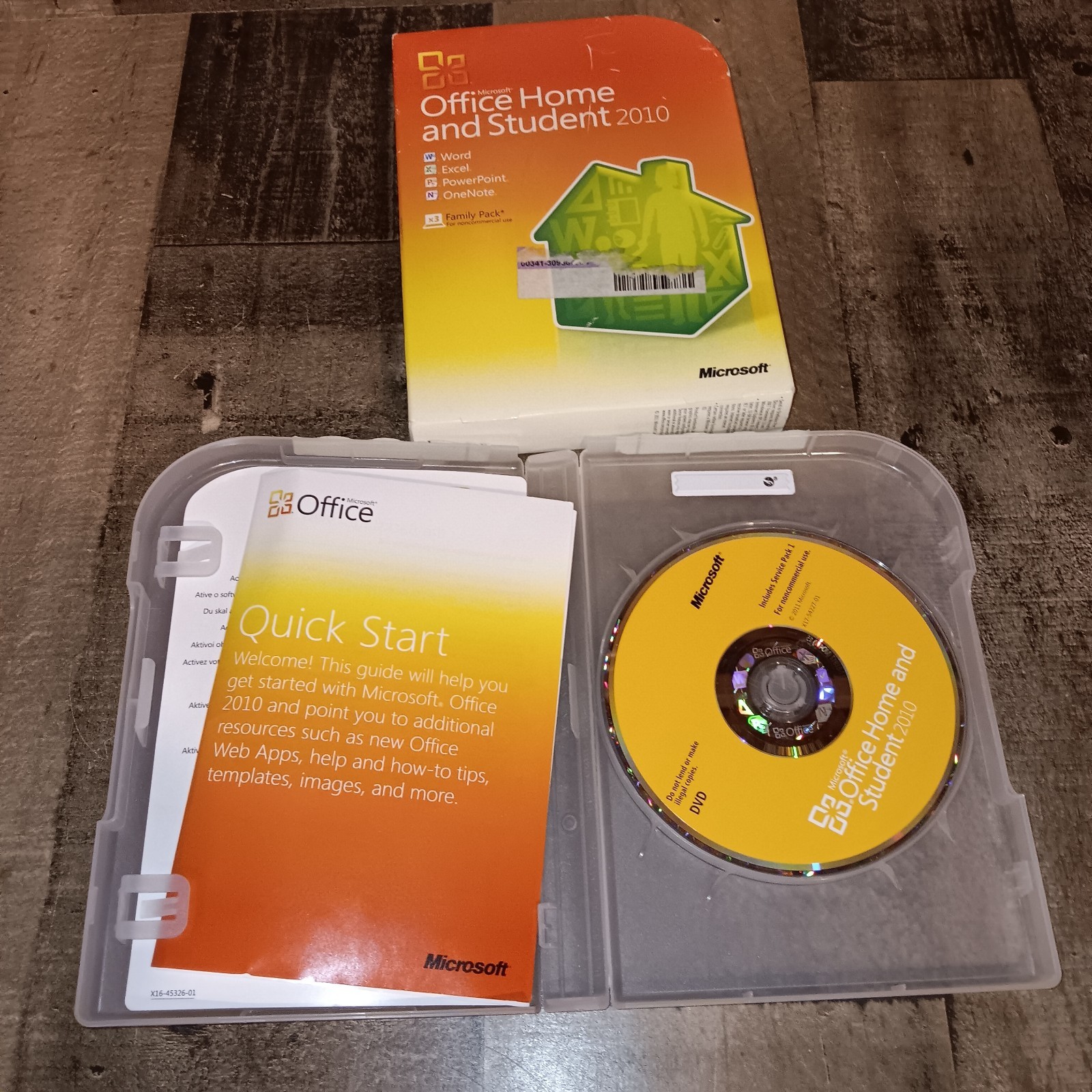 Genuine Microsoft Office 2010 Home and Student Family Pack w/ Box Read