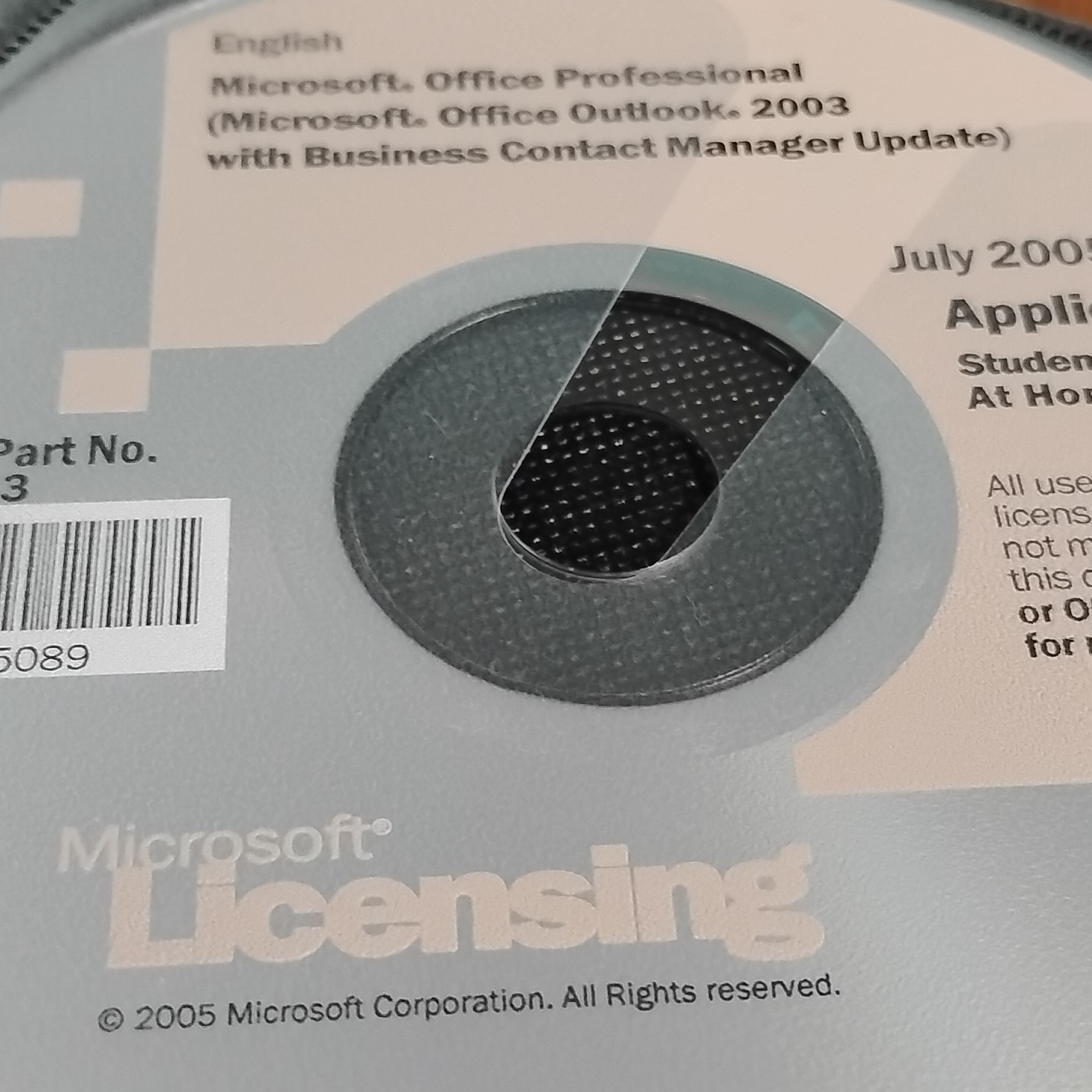Microsoft Office Professional Outlook 2003 Business Contact Manager CD English