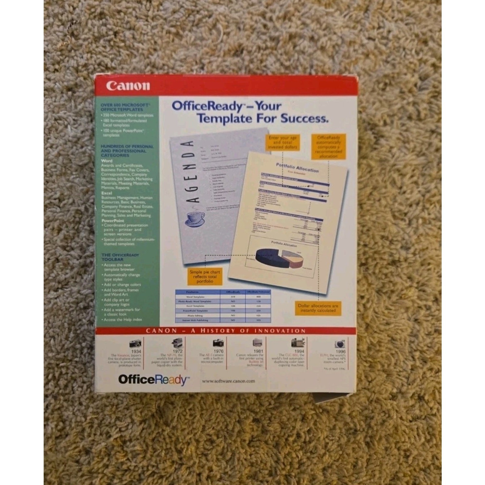 Canon OfficeReady 2 PC CD templates MS Word Excel PowerPoint BRAND NEW SEALED