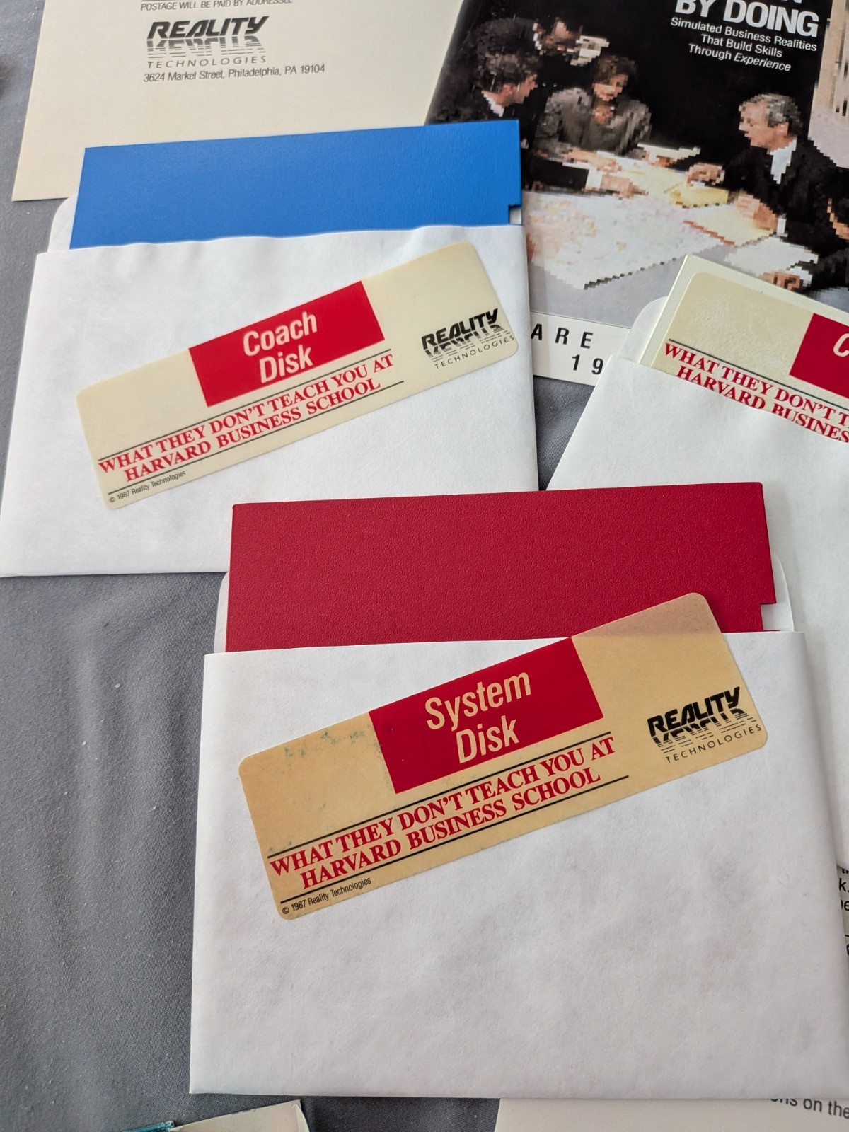 VINTAGE What They Don’t Teach You at Harvard Business School- IBM PC – 5.25″ CIB