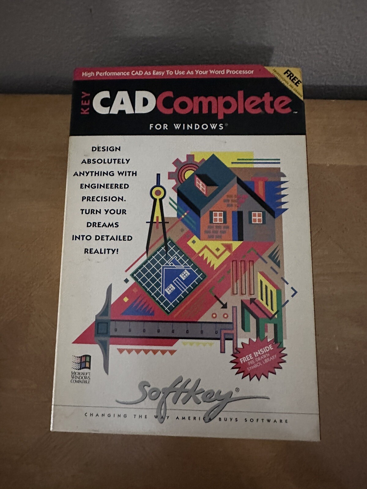 Key CAD Complete For Windows Version 1.0 (SoftKey) 3.5 Disk Software. New Sealed