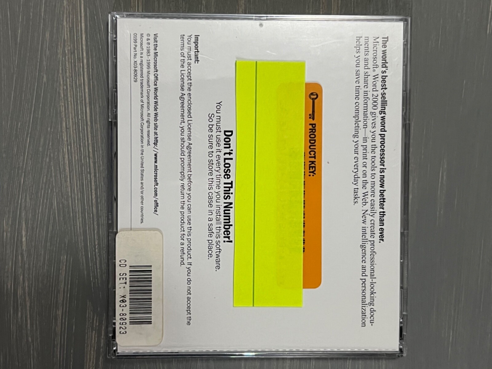 Microsoft Word 2000 Upgrade