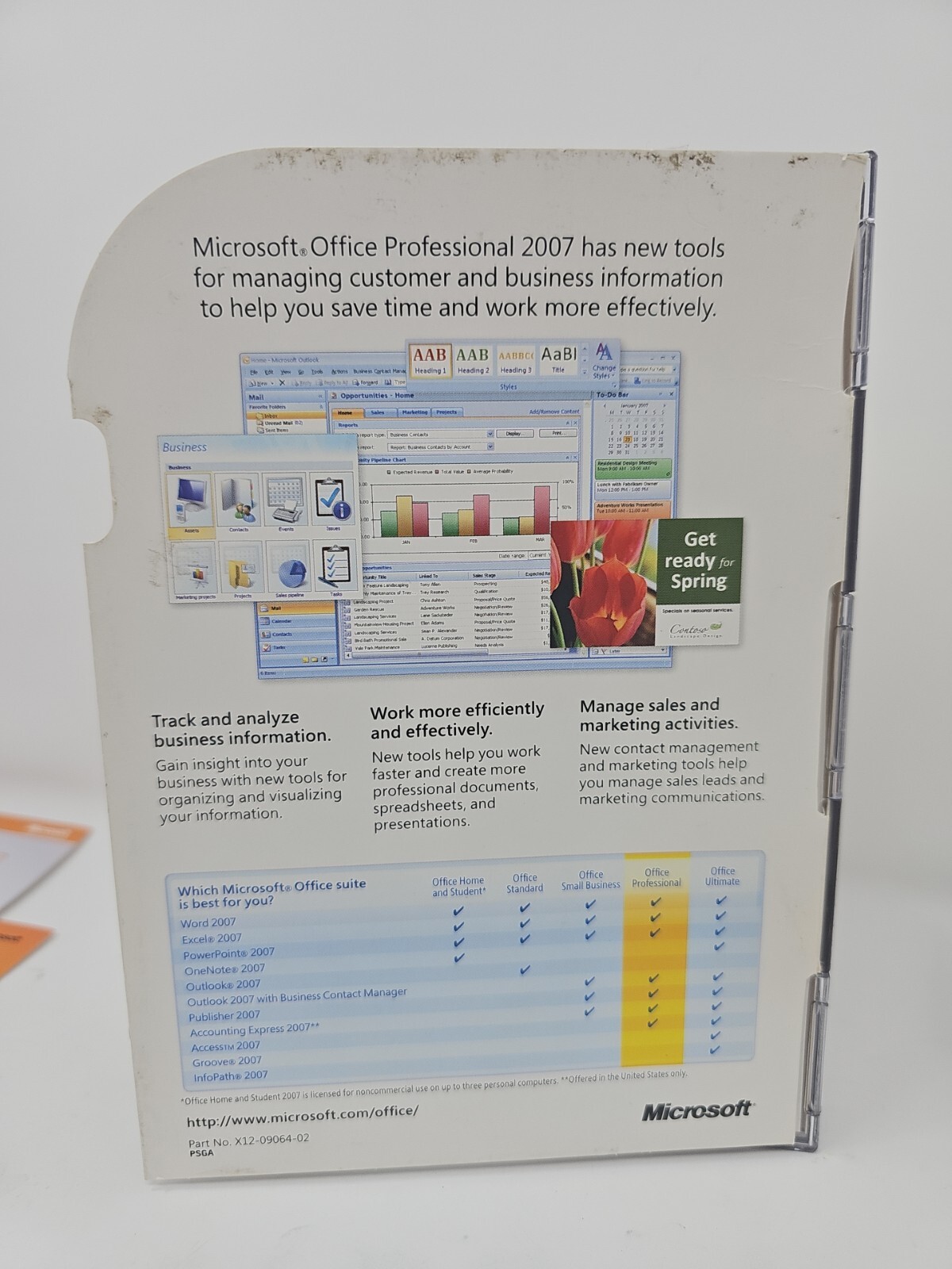 Microsoft Office Professional 2007 – Upgrade – W/ Product Key, 2-Discs.. Genuine