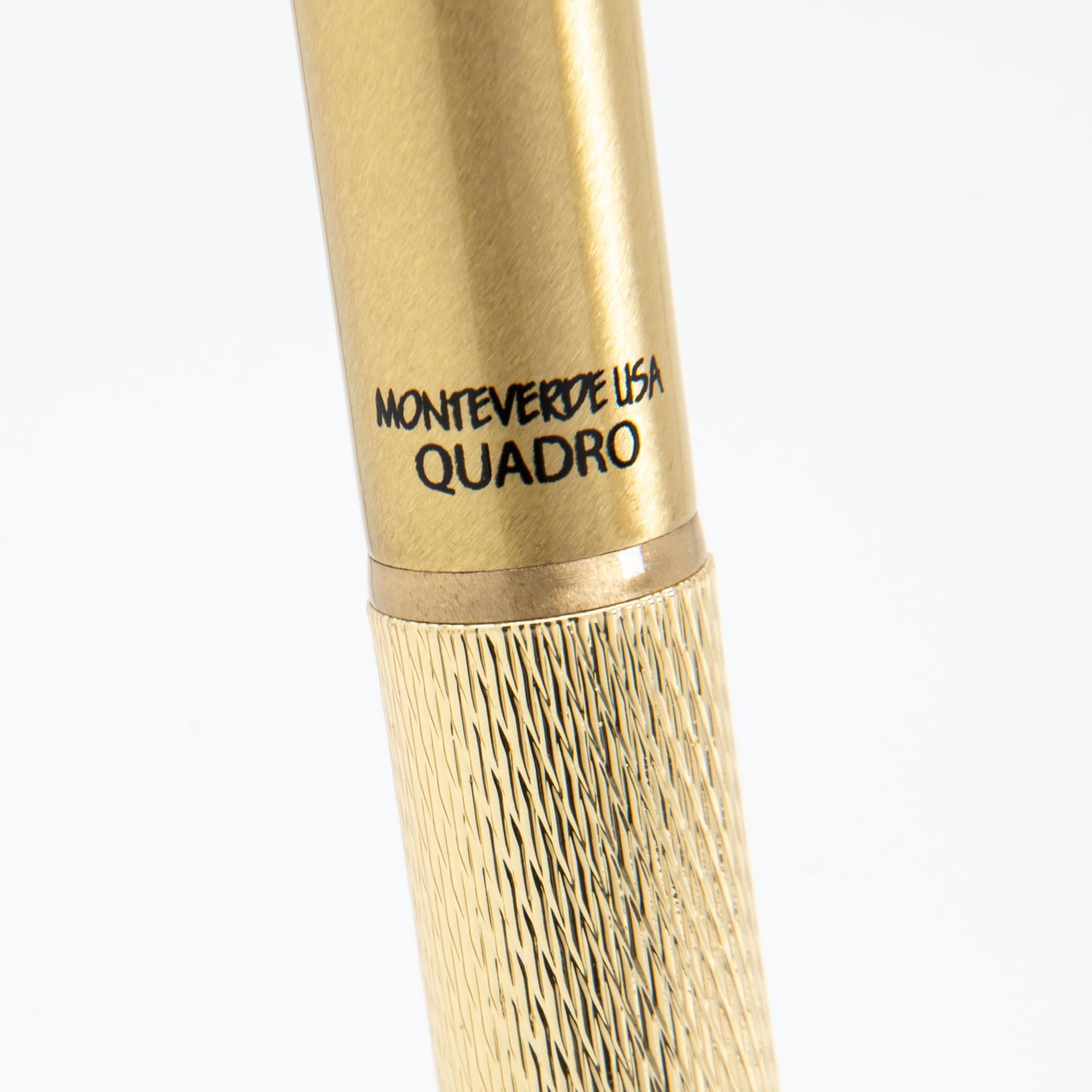 Monteverde Usa Quadro 4-In-1 Multifunction Pen – Brass Finish – Three Ballpoint