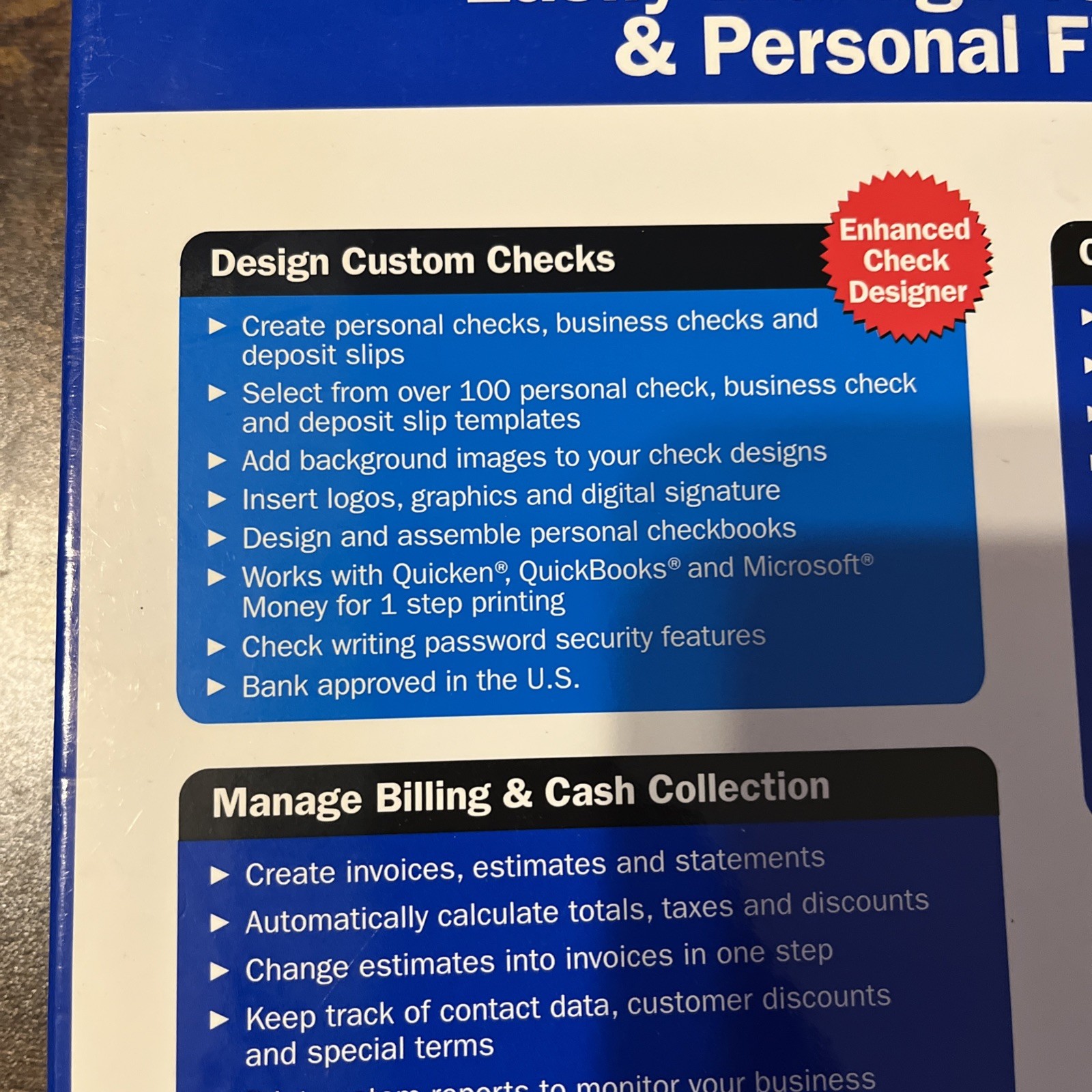 CHECKSOFT PLATINUM 2005 Business/Home QUICKBOOKS! New Condition Free Shipping