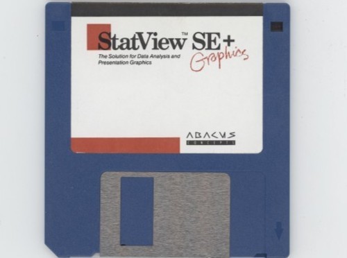 Lot of 2 – ABACUS CONCEPTS 3.5″ Floppy Disks – StatView SE+ and SuperANOVA Demo