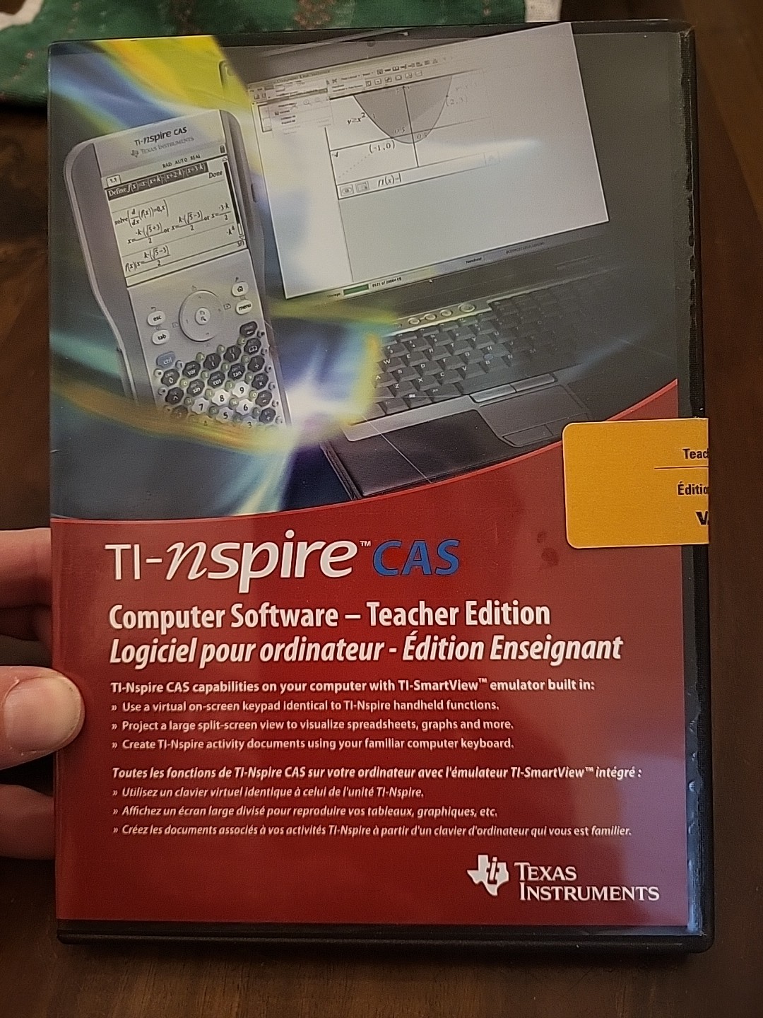 TI-Nspire CAS Computer Software – Graphing Calculator – Teacher Edition – SEALED