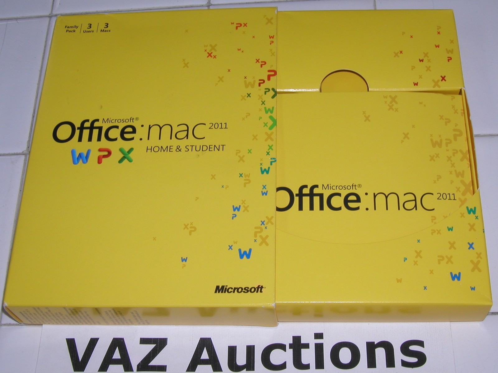 MS Microsoft Office MAC 2011 Home and Student Family Pack For 3PCs =Full Retail=