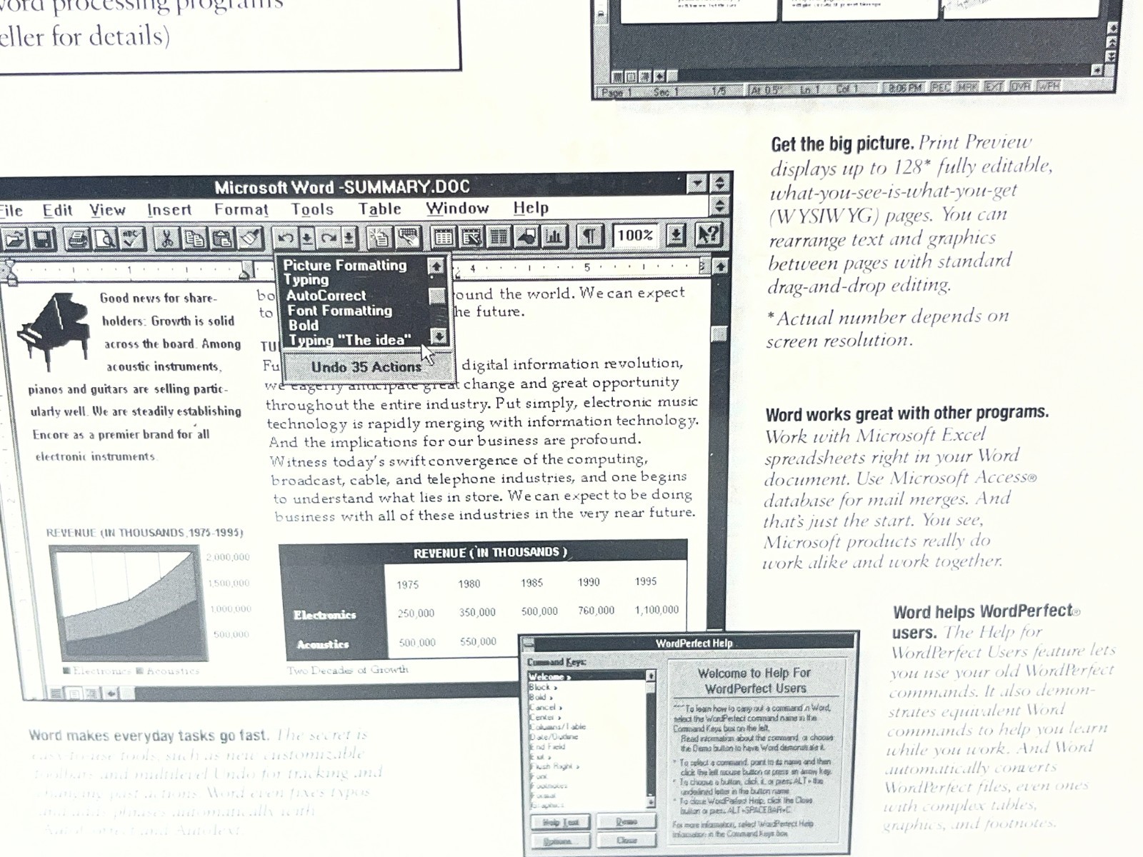 Microsoft Word Version 6.0 Special Upgrade Edition for Windows 3.5” High Density