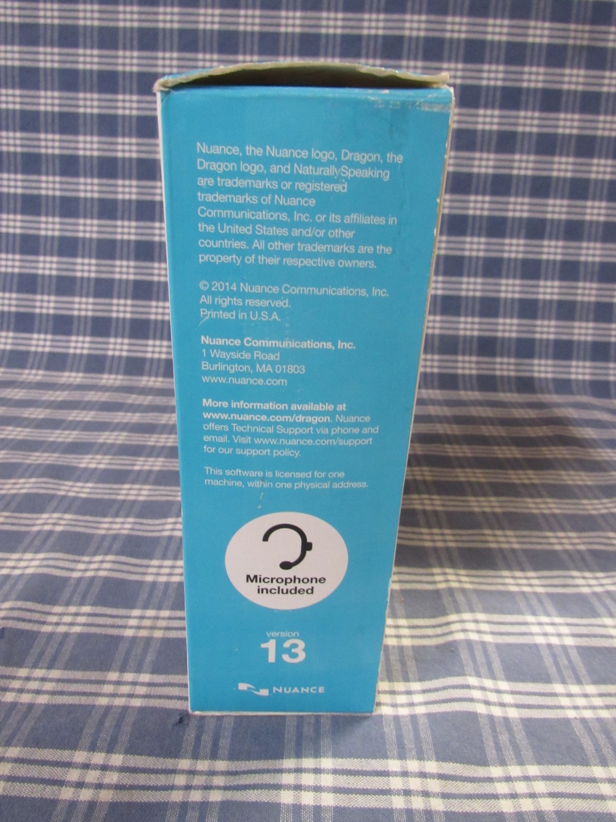 Nuance Dragon NaturallySpeaking Home 13 (Open Box Software Sealed) FREE SHIPPIN