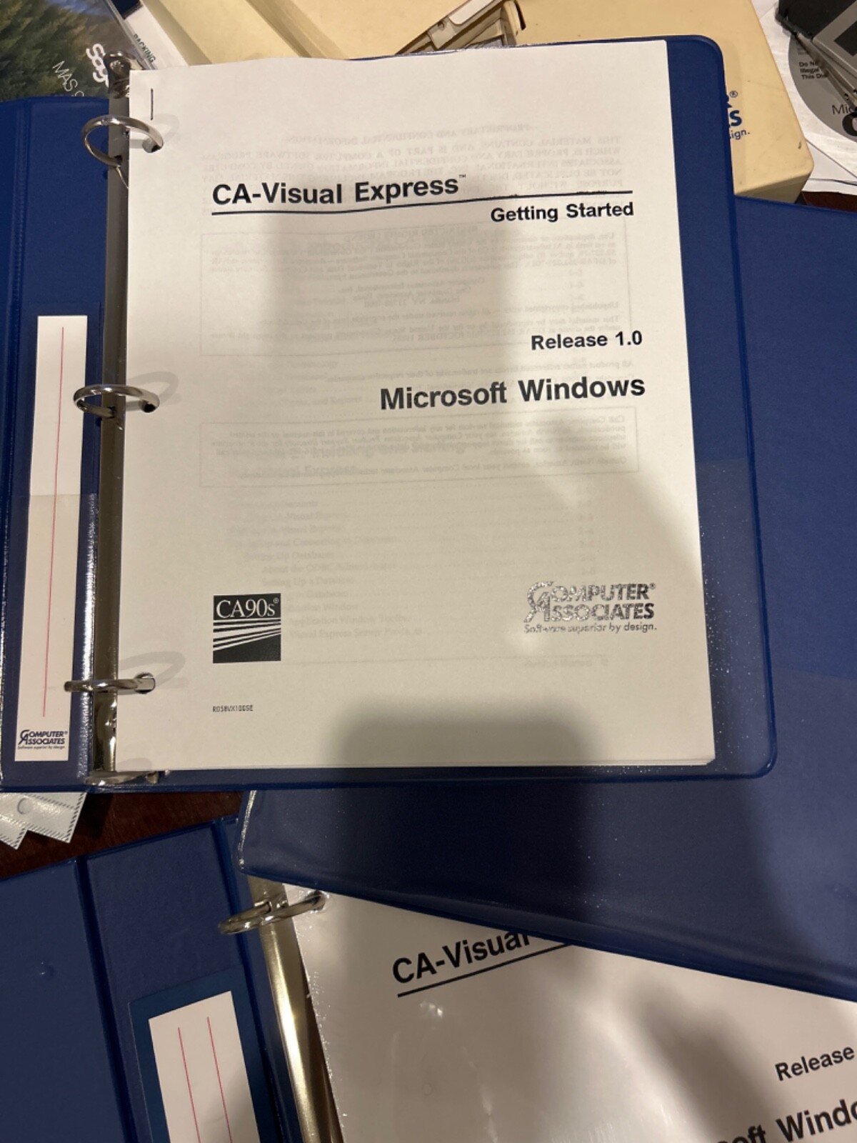 ORGINAL UNUSED USER GUIDES CA-Visual Express 1.0 Never used to create anything.