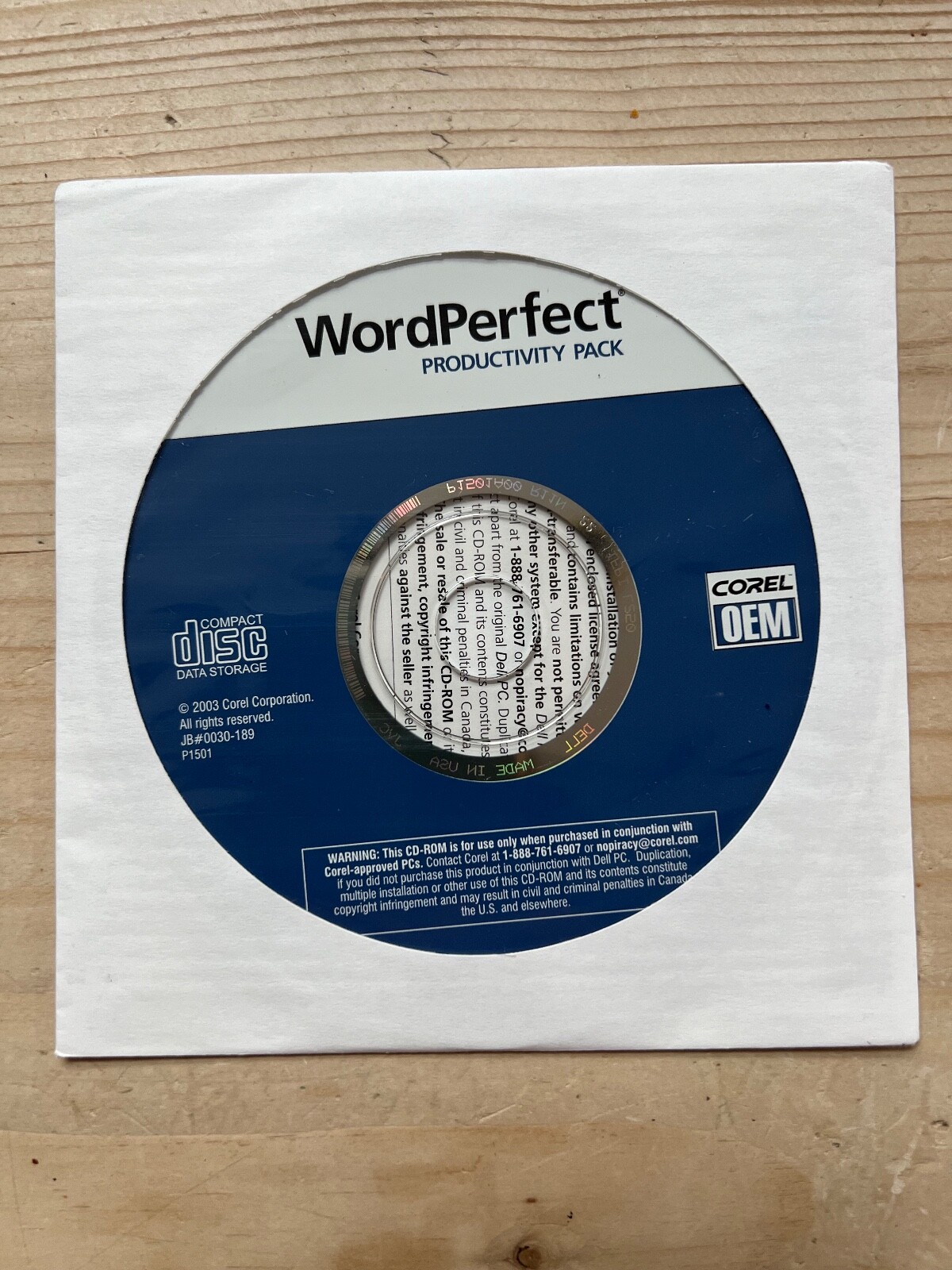 WordPerfect – Productivity Pack – 2003 – Great Software