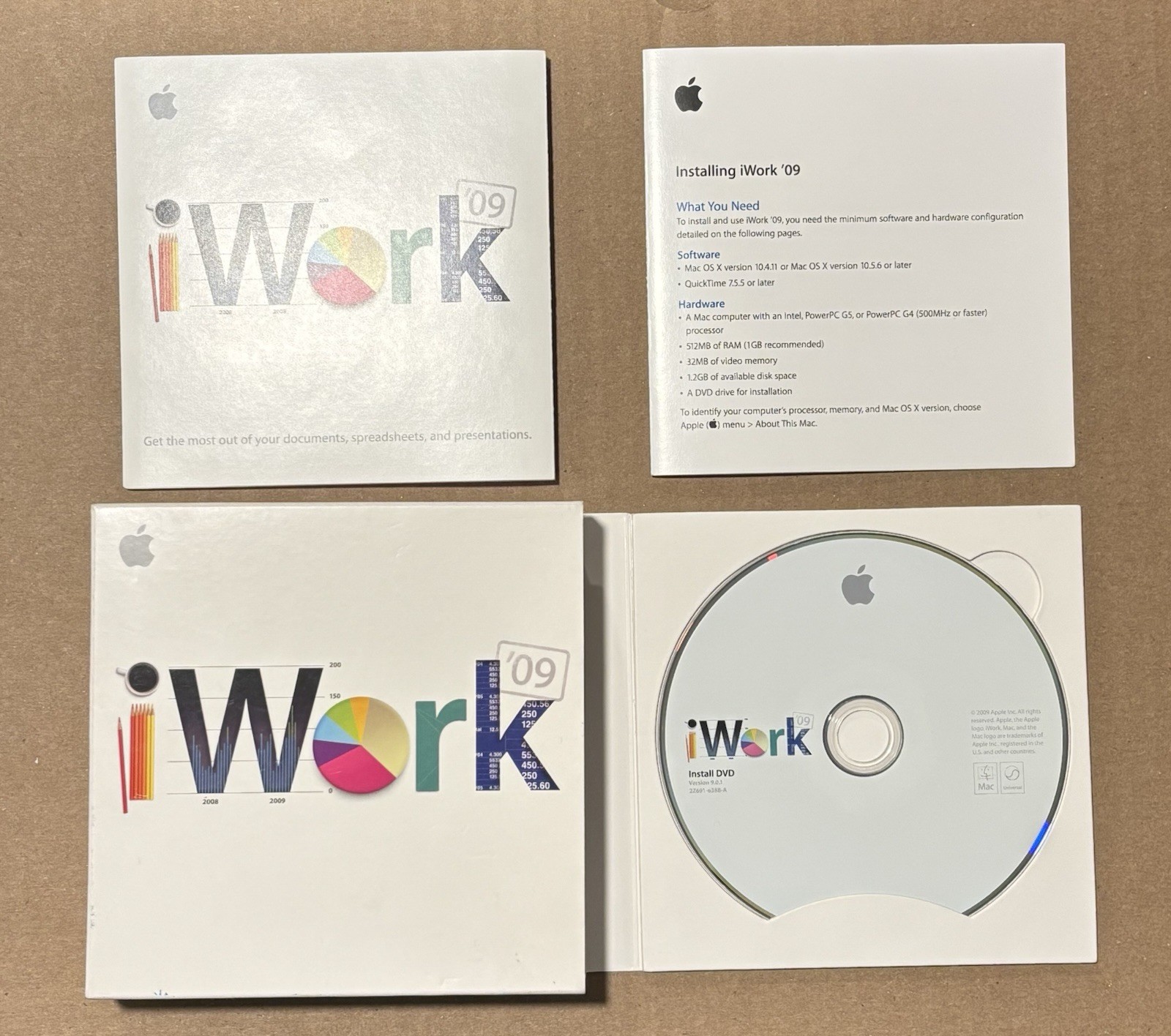 Apple iWork ’09 (Retail) – Full Version for Mac MB942Z/A Complete Software