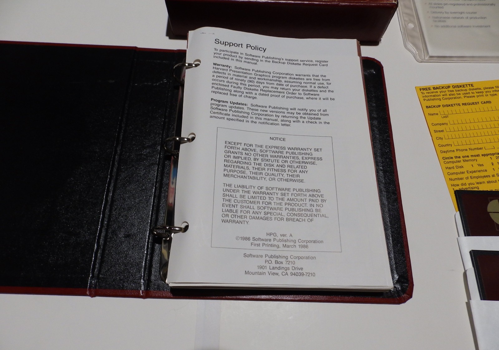 Vintage Software – Harvard Presentation Graphics Version A (March 1986)