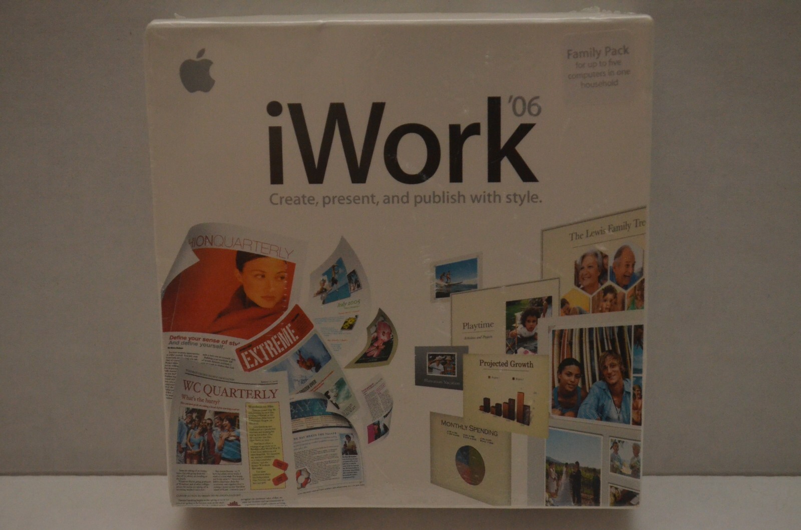 NEW iWork ’06 Family Pack for the Mac (up to 5 computers) MA224Z/A