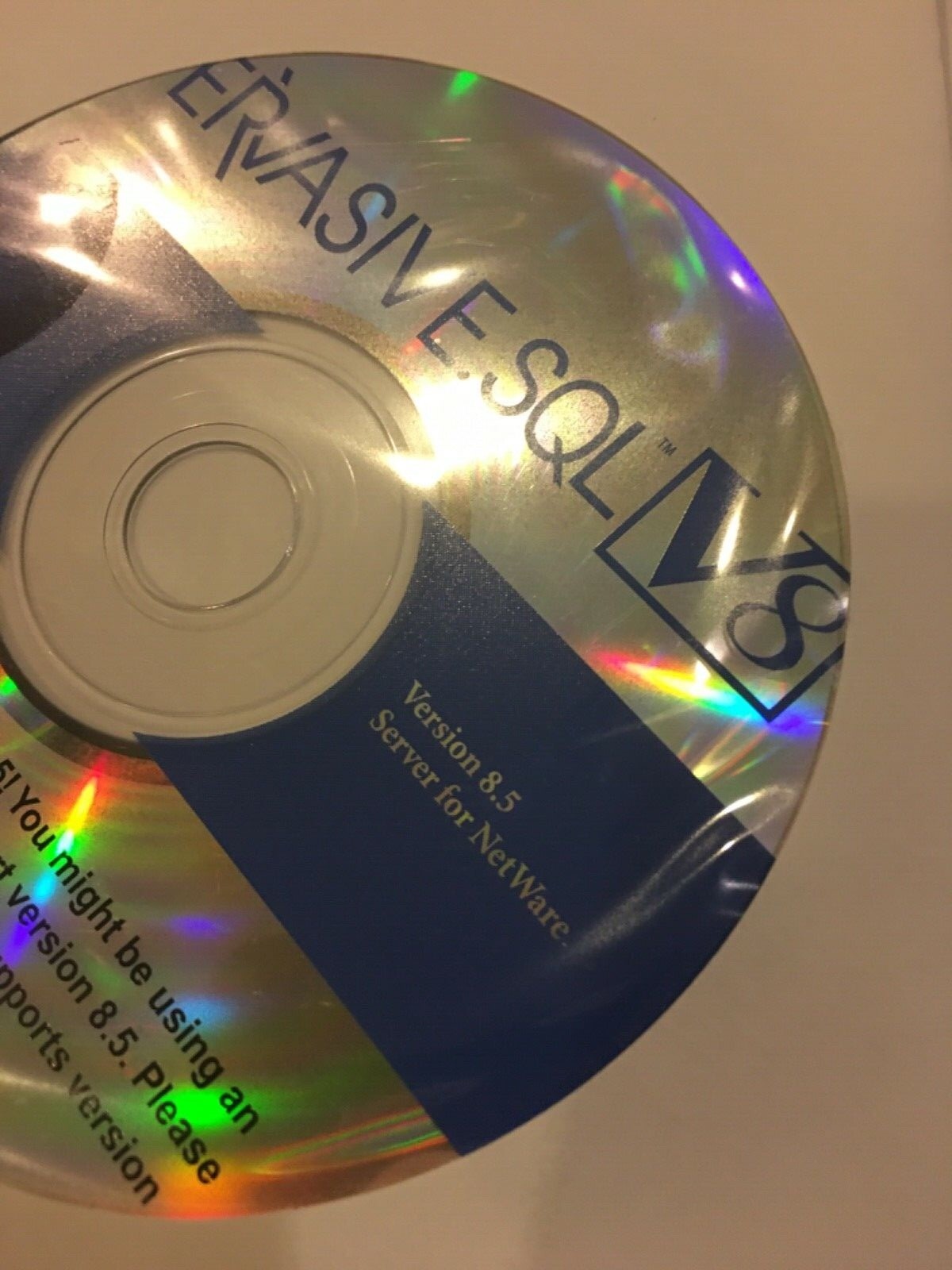 NEW 4 CDs Pervasive.SQL Server version 8.5 for Windows/Linux/Netware/Workgroup