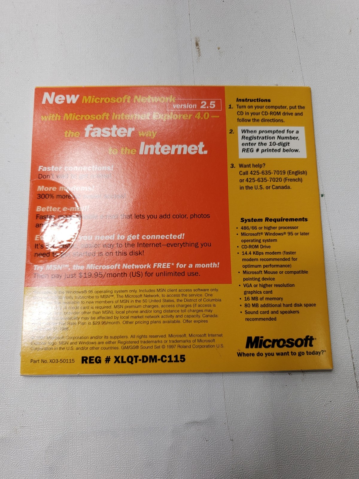 Vintage Microsoft Office 97 Standard Upgrade Sealed CD-ROM Manuals Box