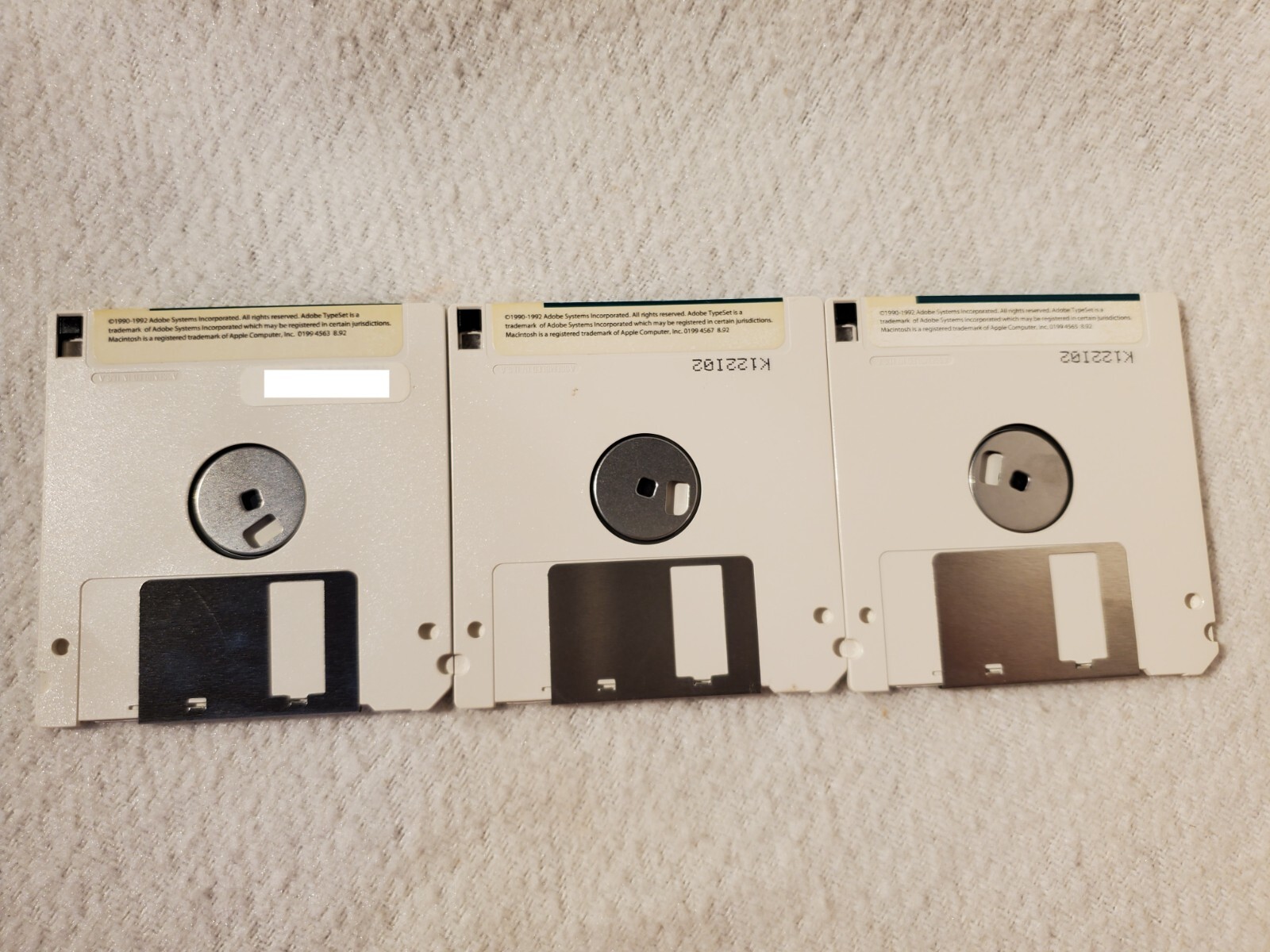 Vtg 1992 Adobe Type Set Value Pack for Apple Macintosh 3.5″ Floppy Disks