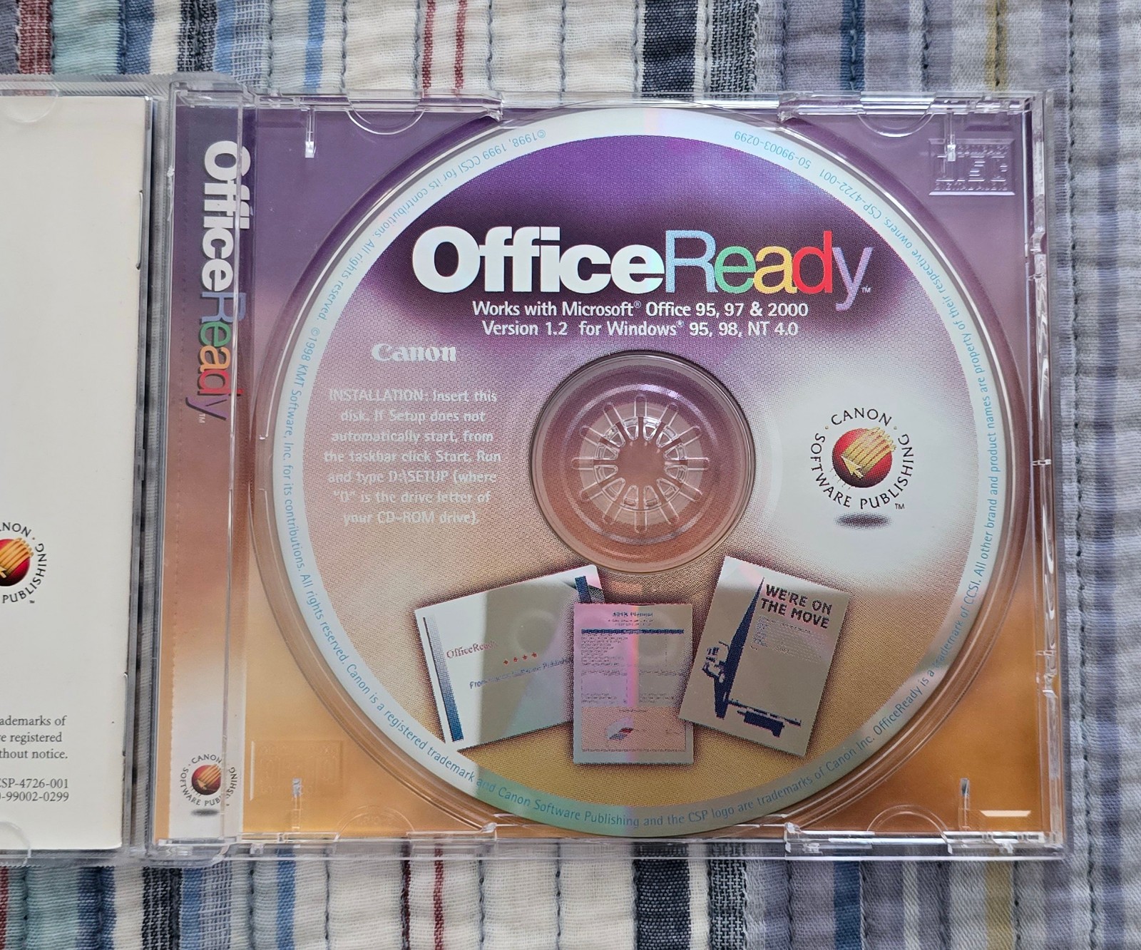 Canon Office Ready, Microsoft Office Templates CD-ROM for Windows 95, 98, NT 4.0