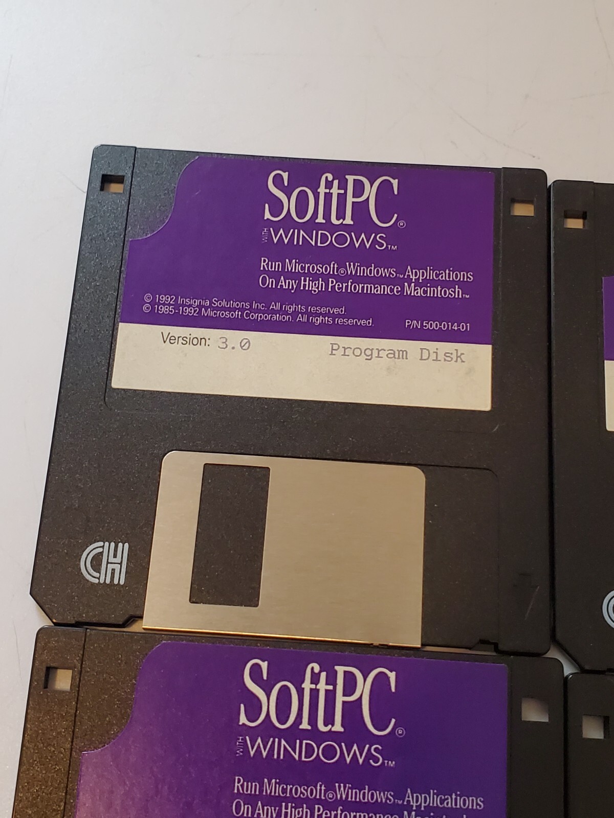 Soft PC with Windows Microsoft Version 3.0 Macintosh 3.5″ Floppy Disks Data EUC
