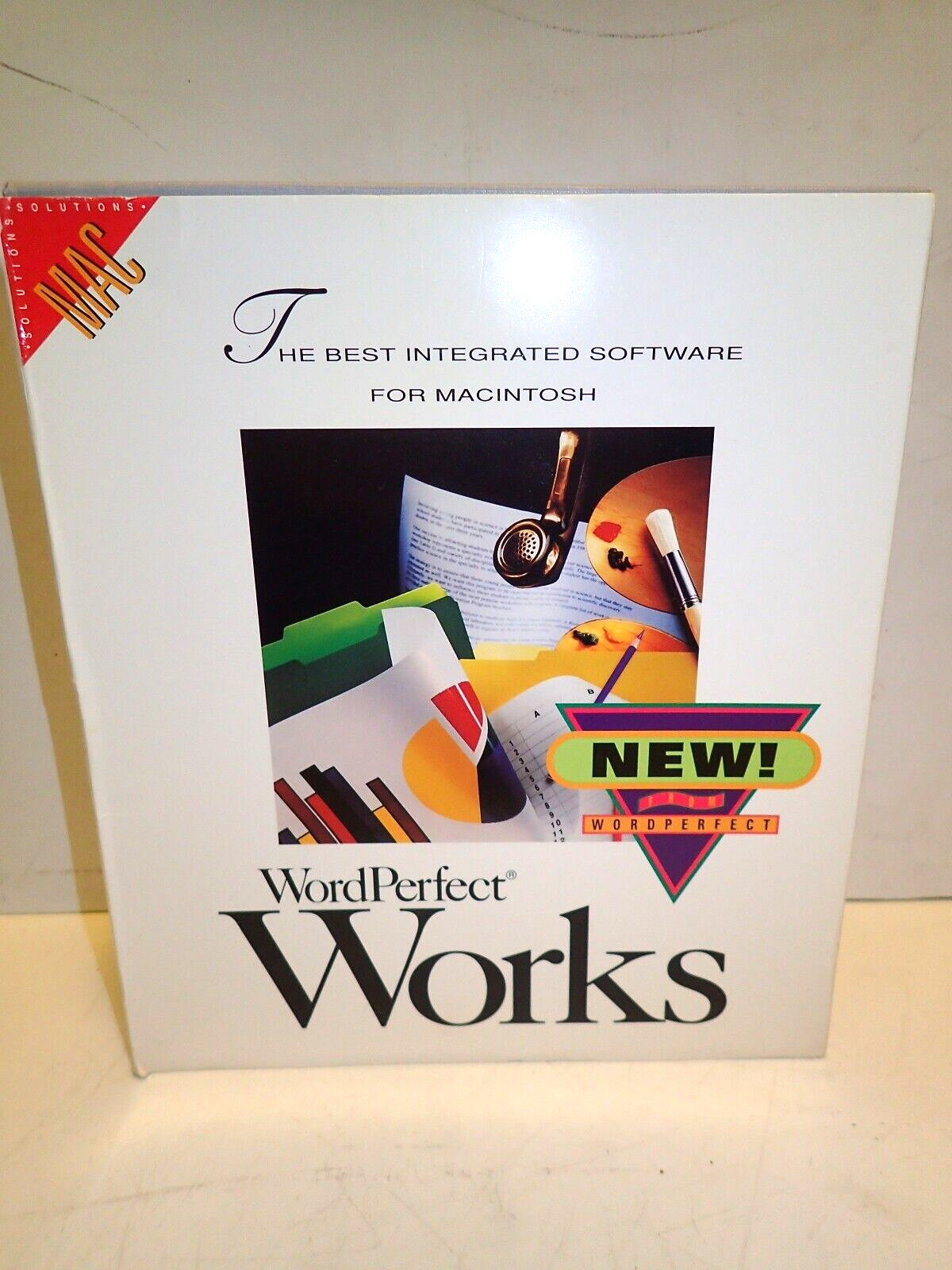 RARE Microsoft Works Ver. 1.2 Apple Mac Macintosh Vintage 3.5” Disks 1992 NOS