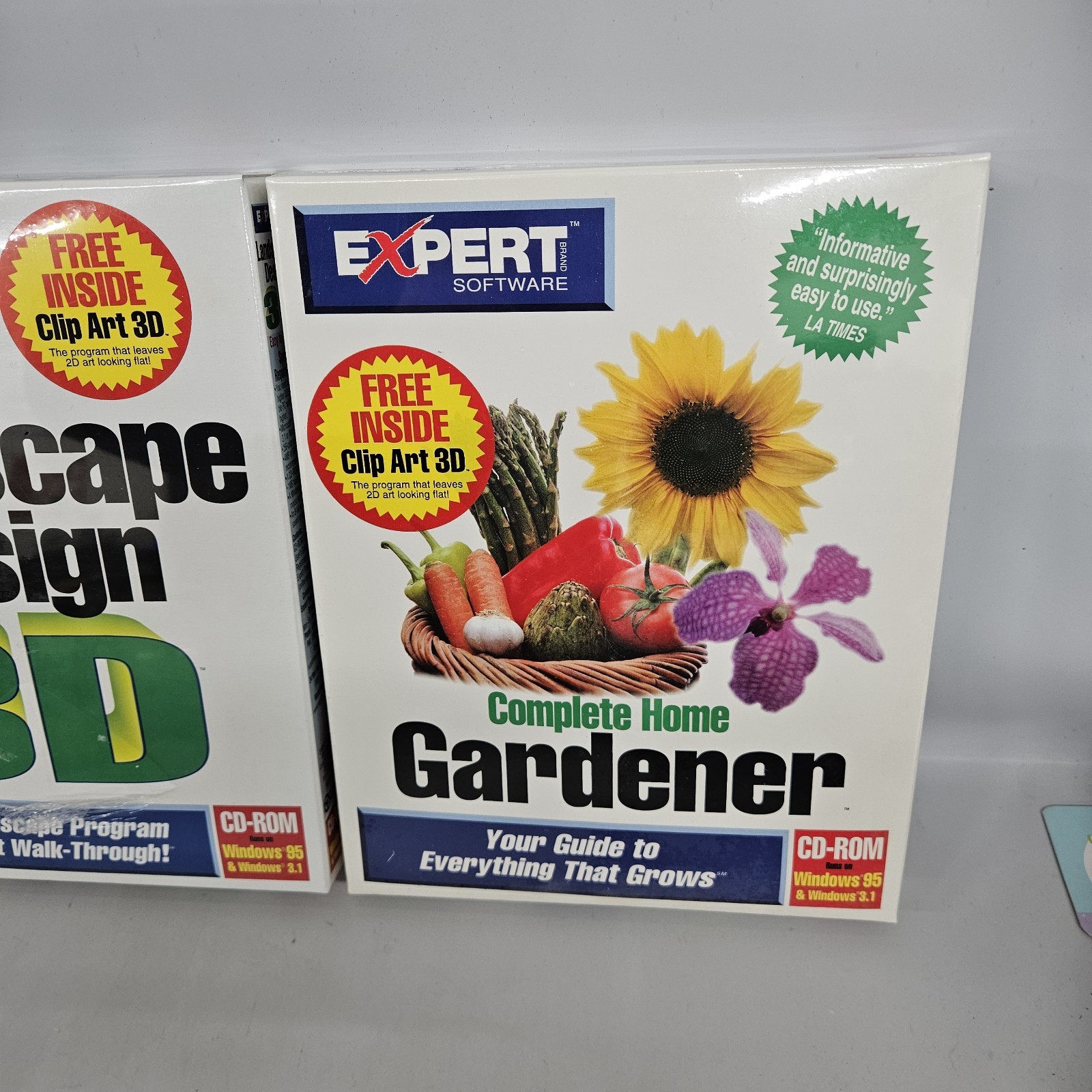 Vintage Expert Software Pc Big Box Lot Home Design Landscape Gardener New Rare