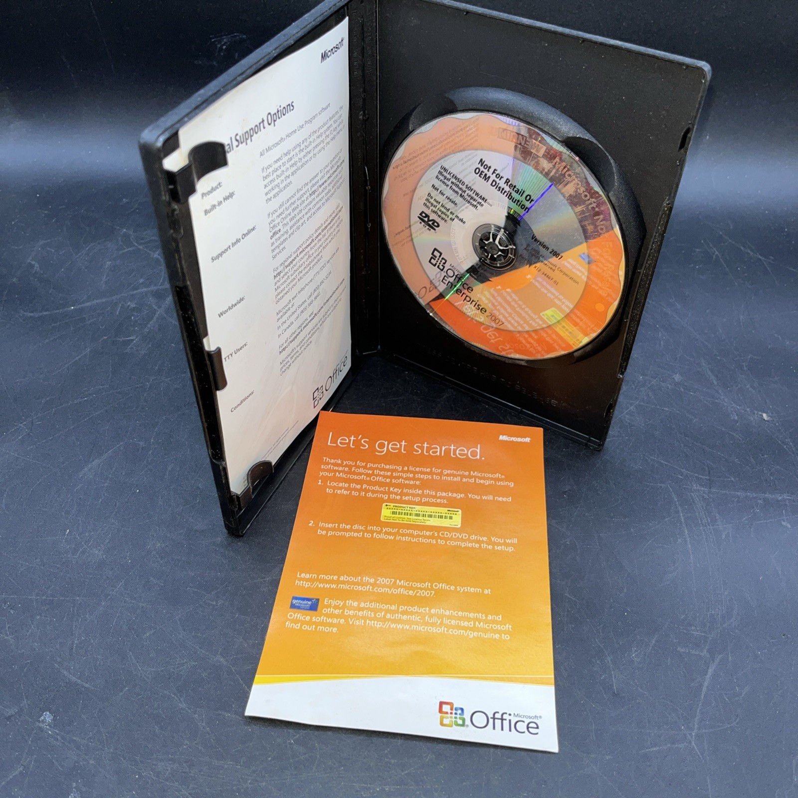 Microsoft Office Enterprise 2007 w/ Key for Home Use (PC, 2007)