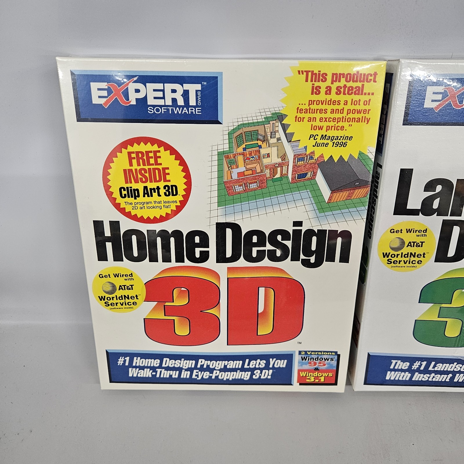 Vintage Expert Software Pc Big Box Lot Home Design Landscape Gardener New Rare