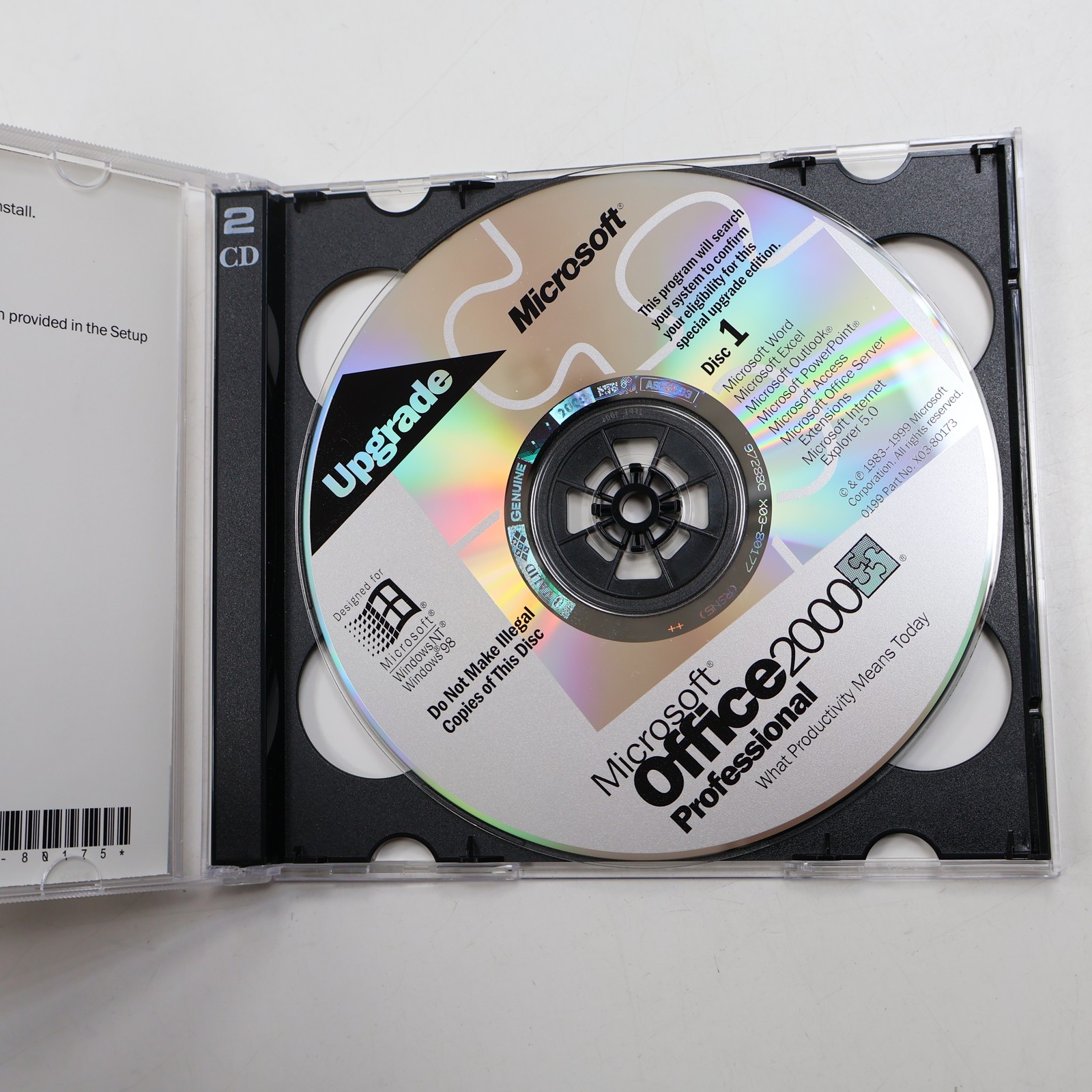 Microsoft Office 2000 Professional Upgrade Edition CD-ROM for Windows 95/98/NT