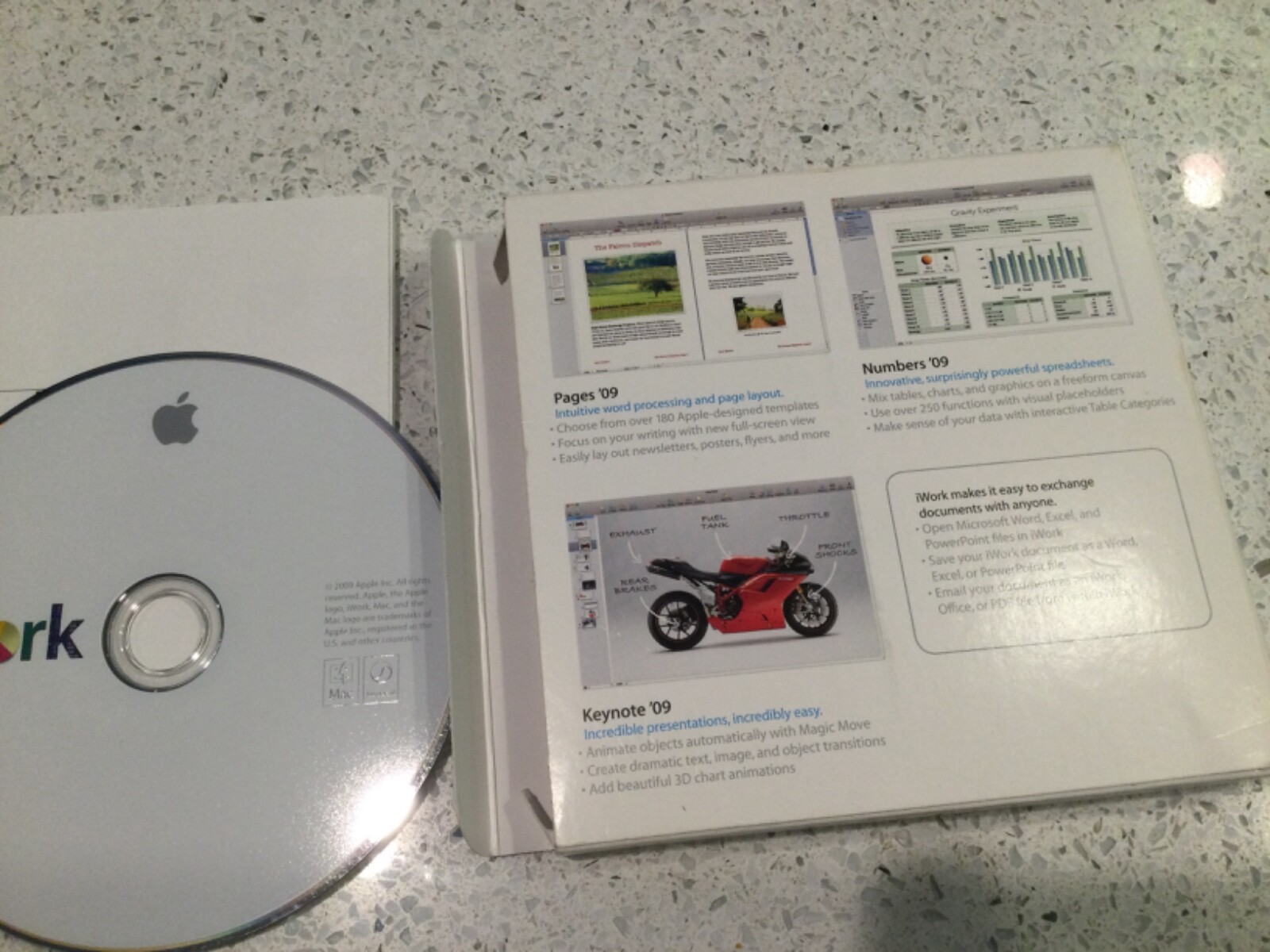 Apple iWork ’09 (Retail) (1 User/s) – Full Version for Mac MB942Z/A