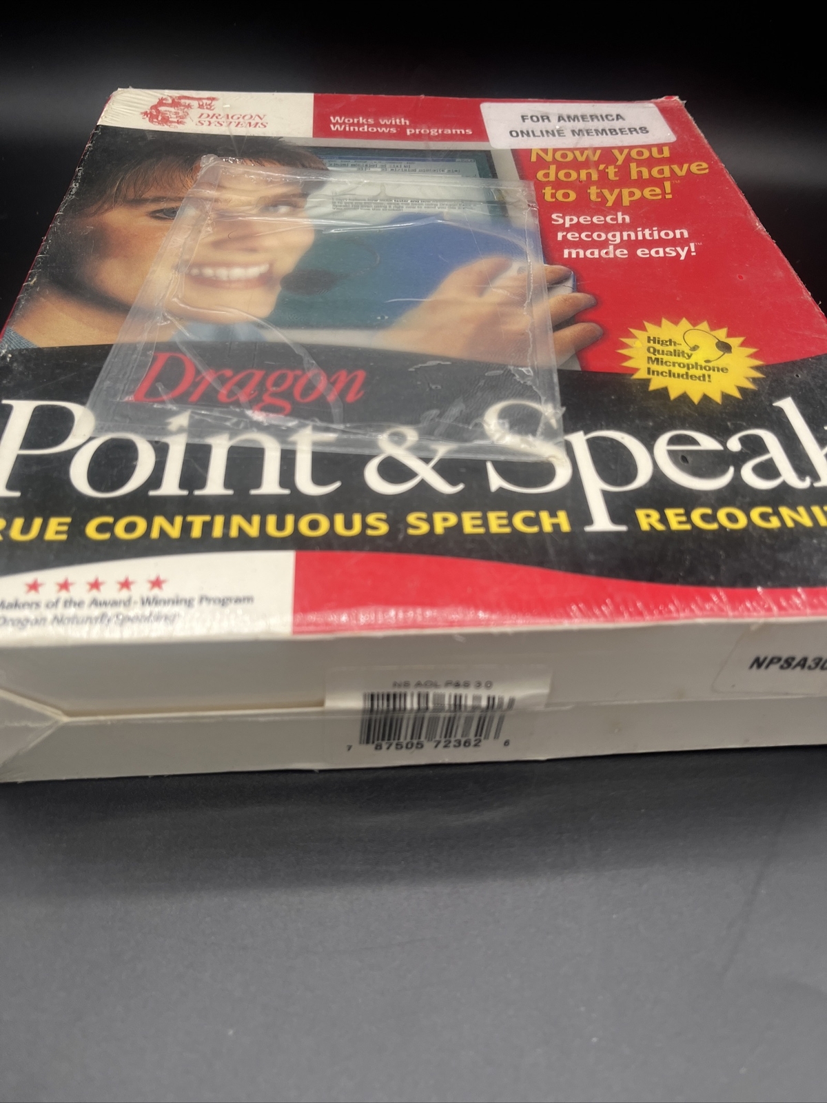Dragon Point & Speak Speech Recognition Software, 1997 – Windows NEW