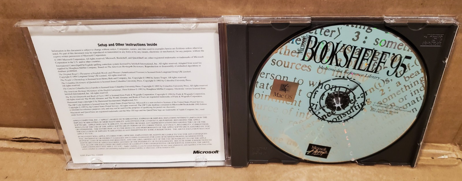 Microsoft Bookshelf ’95 Mac Os Macintosh