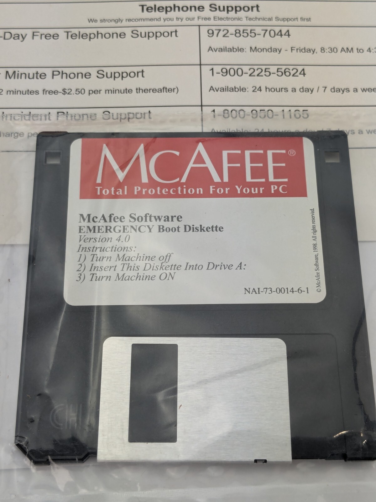 Vintage McAfee Office V3.1 Software Sealed Media BIG BOX