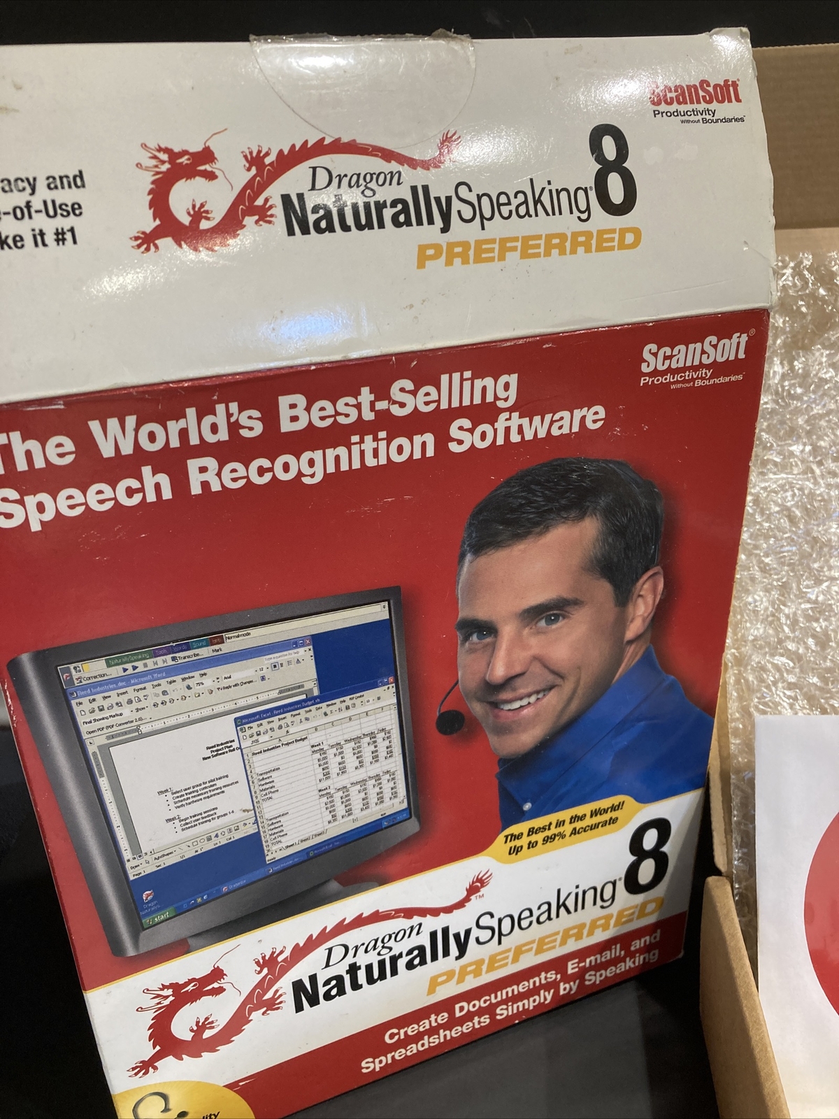 NIB Dragon Naturally Speaking 7 Preferred – By Scansoft Preowned