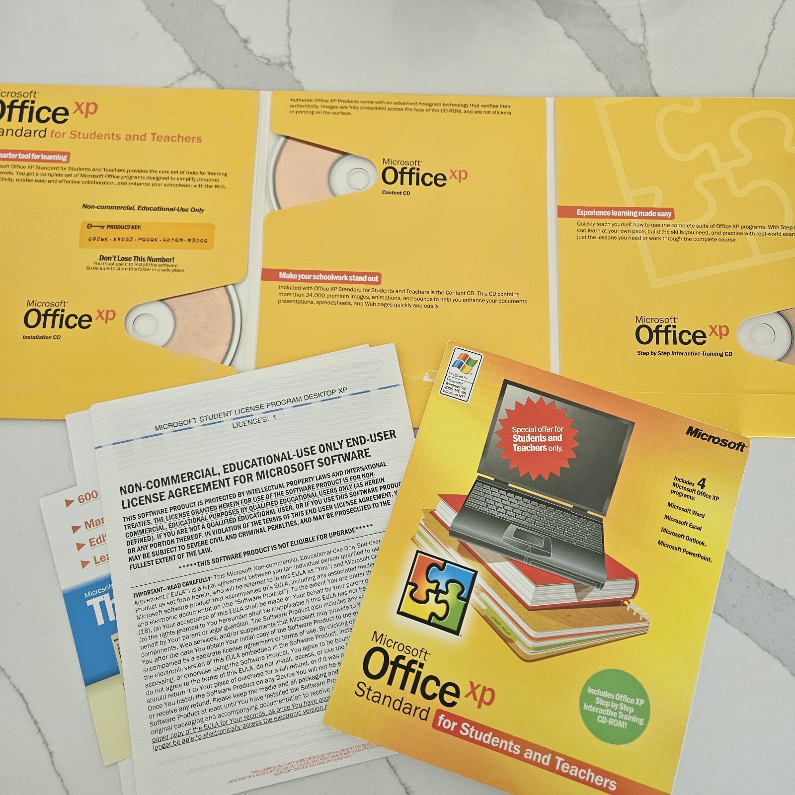 Microsoft Office XP Standard 2002 for Students and Teachers w/ CD & Key