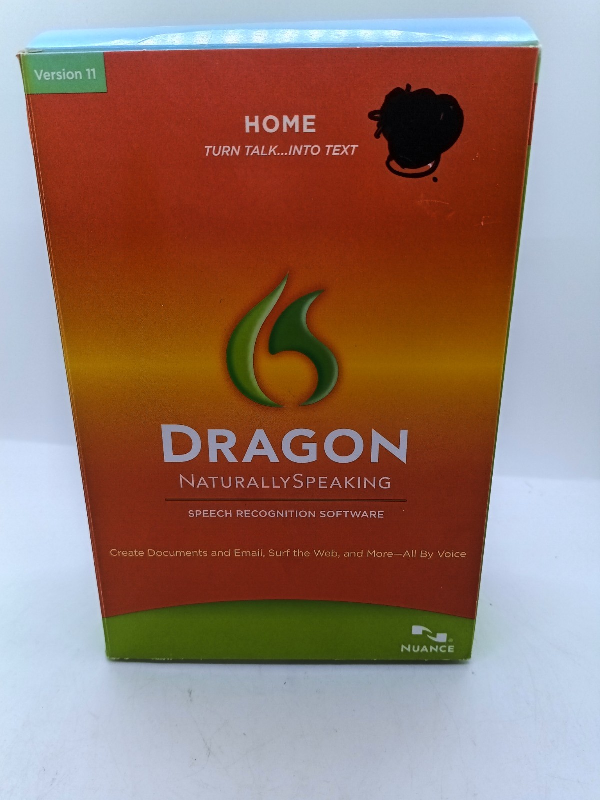 Dragon: Naturally Speaking – Home Version 11 w/ Head Set Open Box Unused