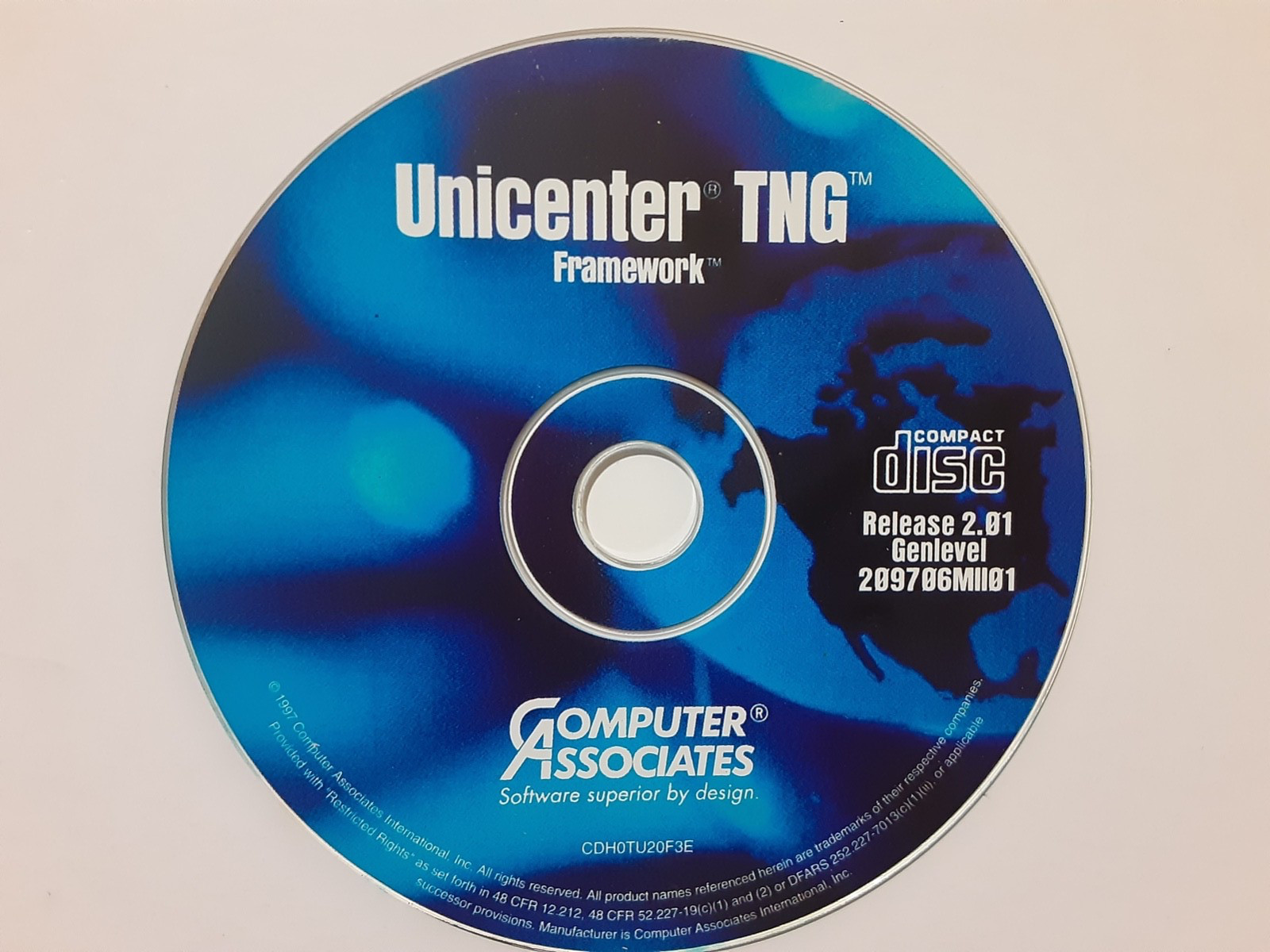 Total Enterprise Management Unicenter TNG Framework CD software 2.01 1997