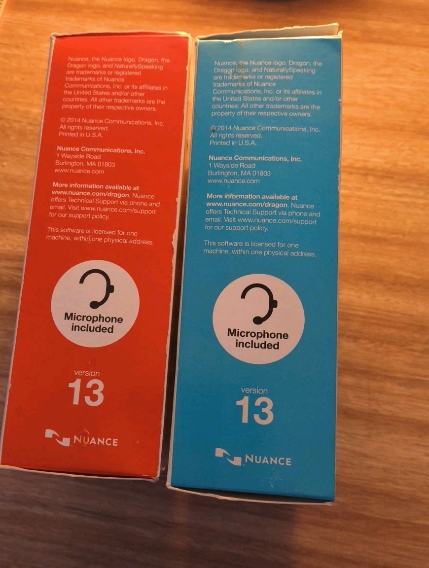 2 Nuance Dragon Headset Only No Disc