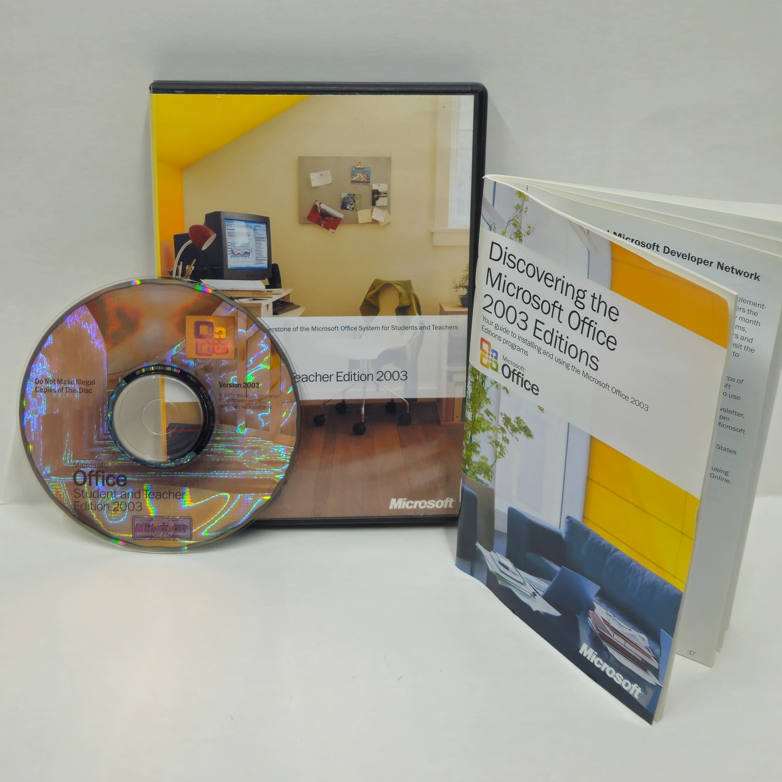 Microsoft Office 2003 PC 2003 USA Student Teacher Edition Productivity VG+ Test