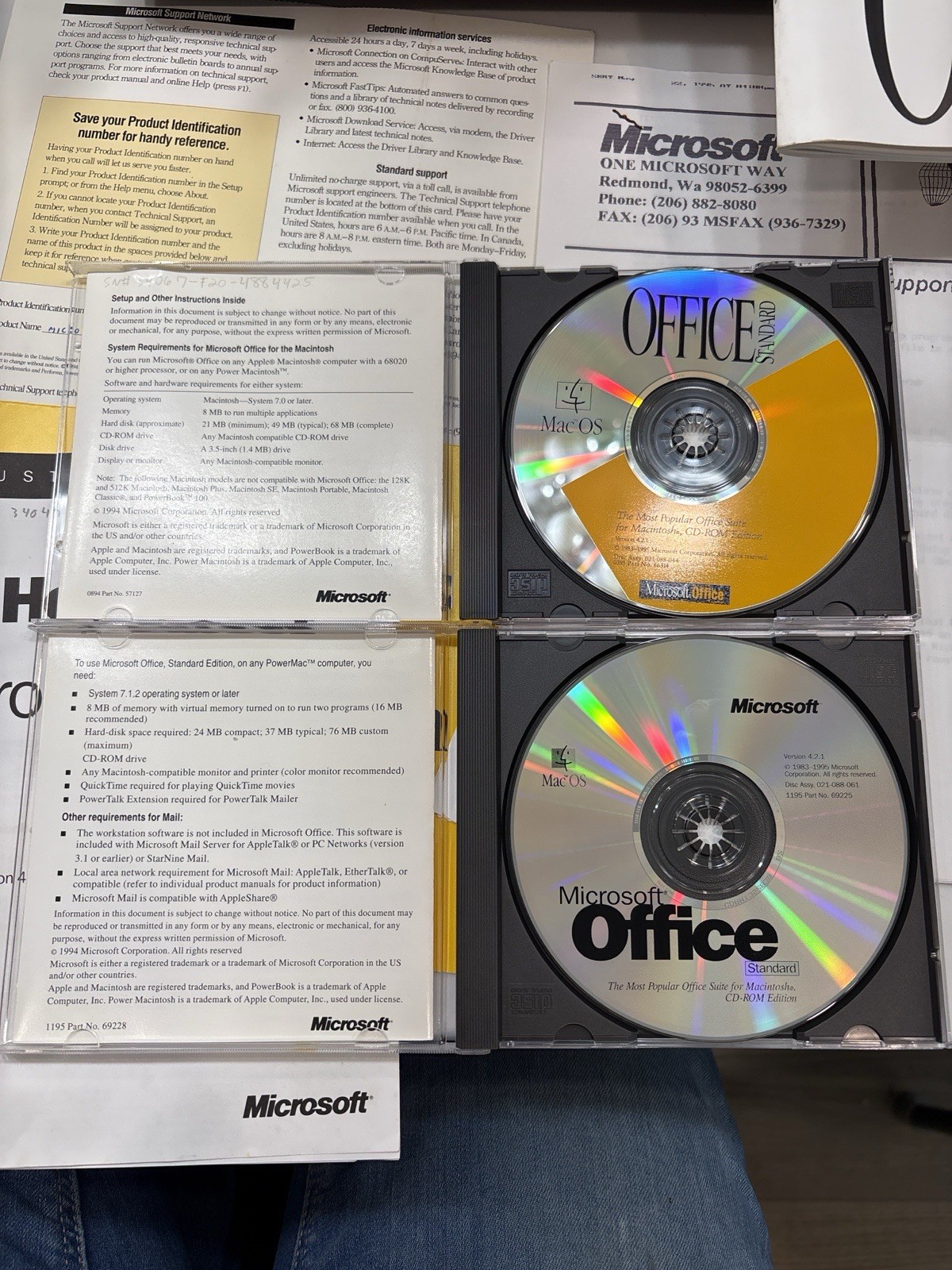 Vtg Microsoft Office 4.2.1 Macintosh Complete Floppy Set Box Manuals