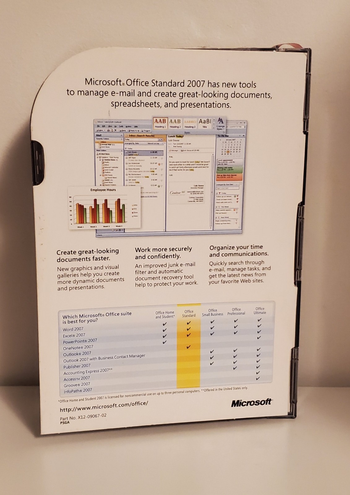 Microsoft Office Standard 2007 Upgrade CD W/ Product Key
