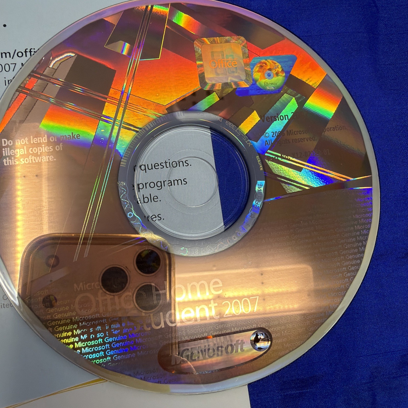 Microsoft Office 2007 Home and Student w/ Product Key – Excel, Word, PowerPoint