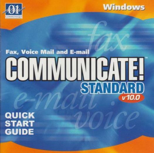 Communicate! 10 PC CD fax email voicemail communication contact management tools