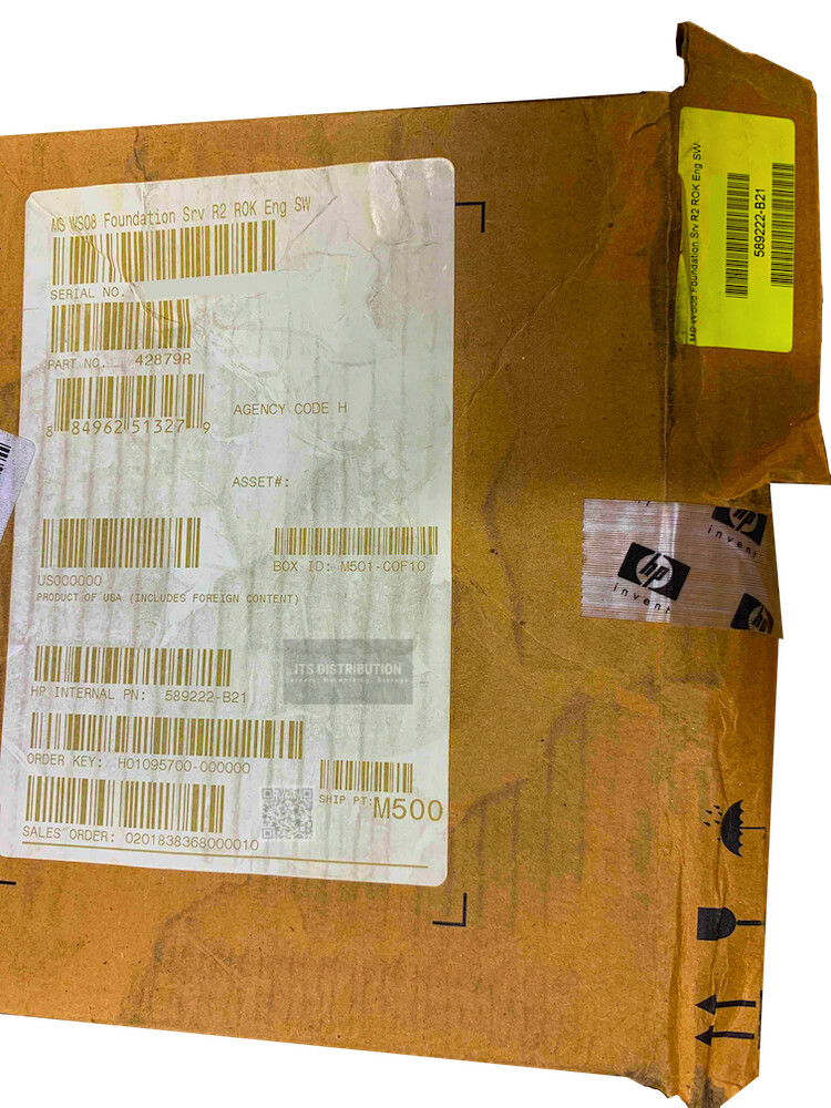 589222-B21 | HP MS WS08 Foundation Server SW BRAND NEW